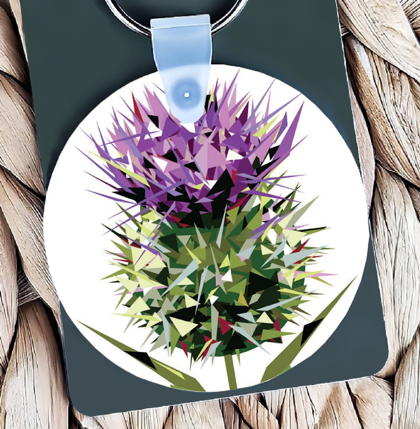 Spear thistle illustration | Keyring | Accessories