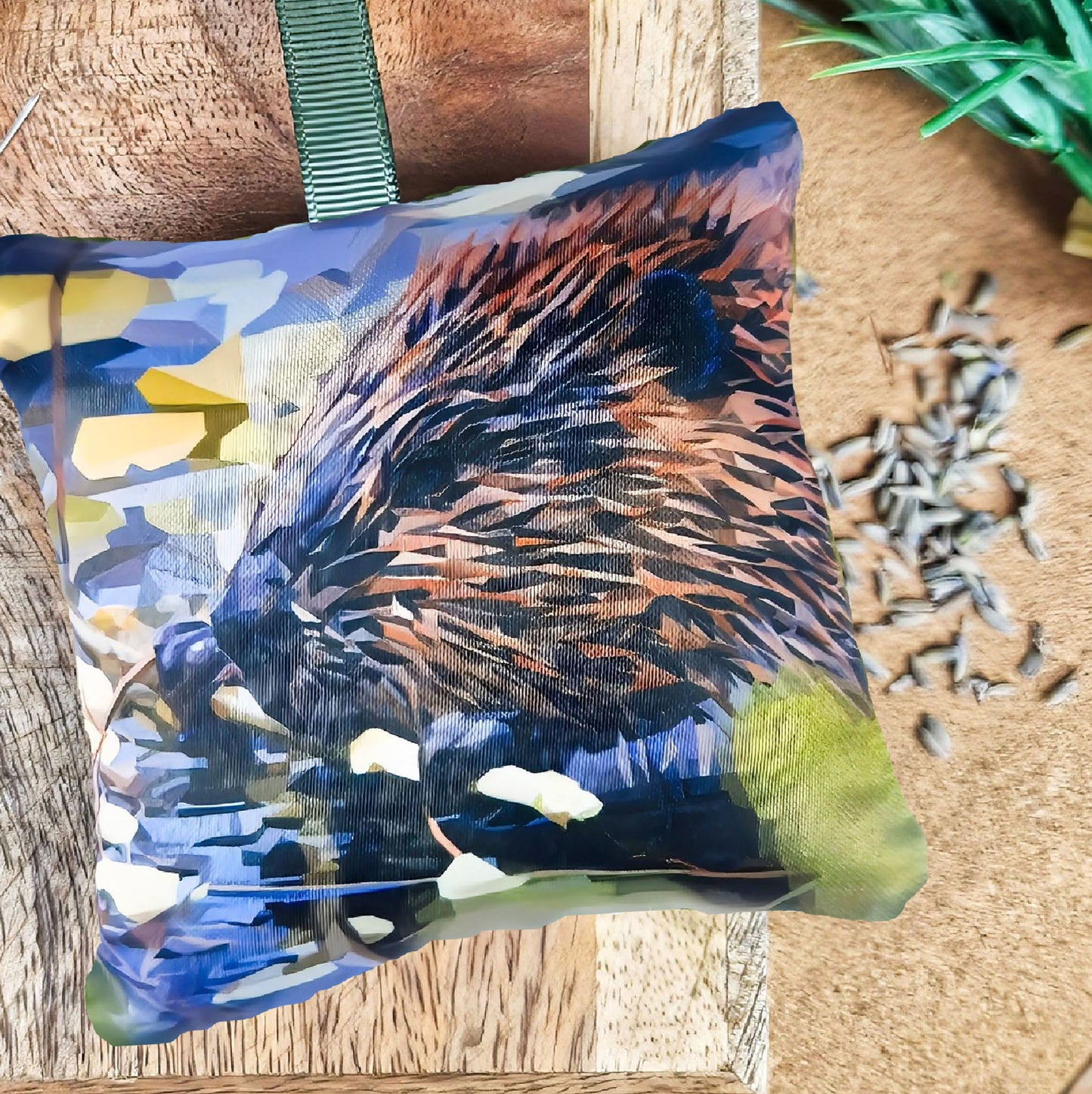 Handmade beaver illustration sachet | English dried lavender | Scottish wildlife