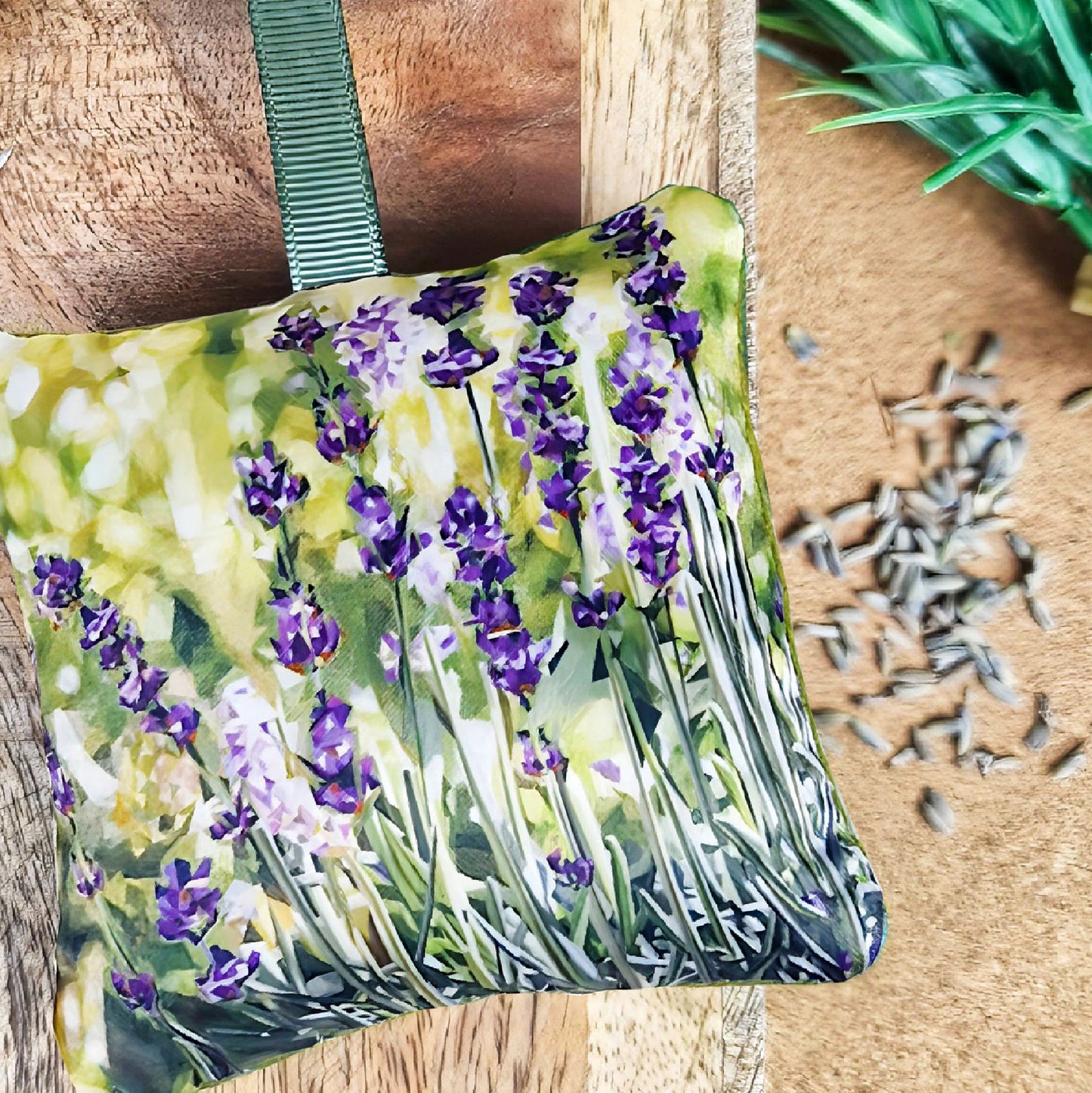 Handmade lavender flower illustration sachet | English dried lavender | Scent
