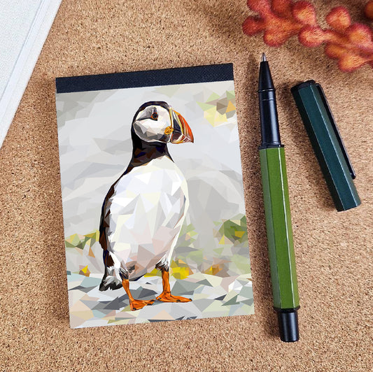 Atlantic puffin bird illustration | A7 mini notebook | Scottish