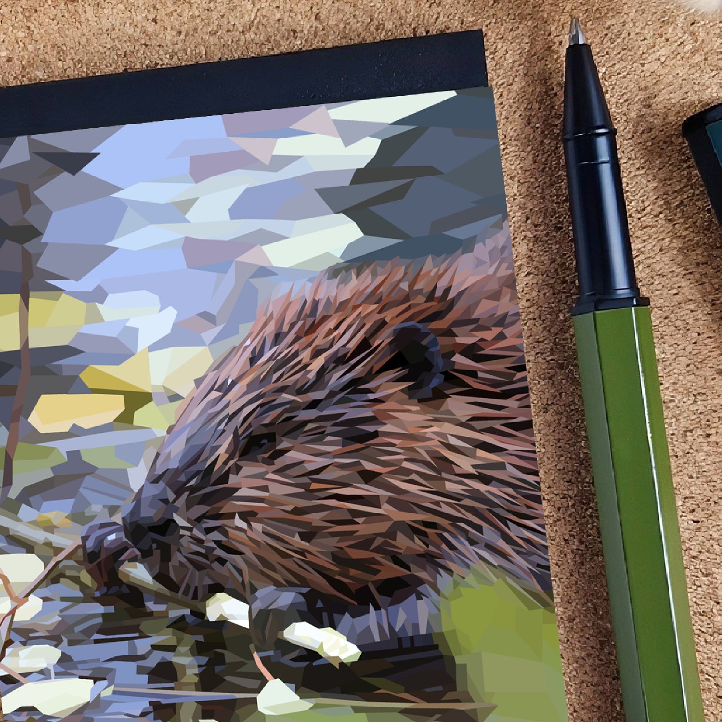 Beaver illustration | A7 mini notebook | British wildlife