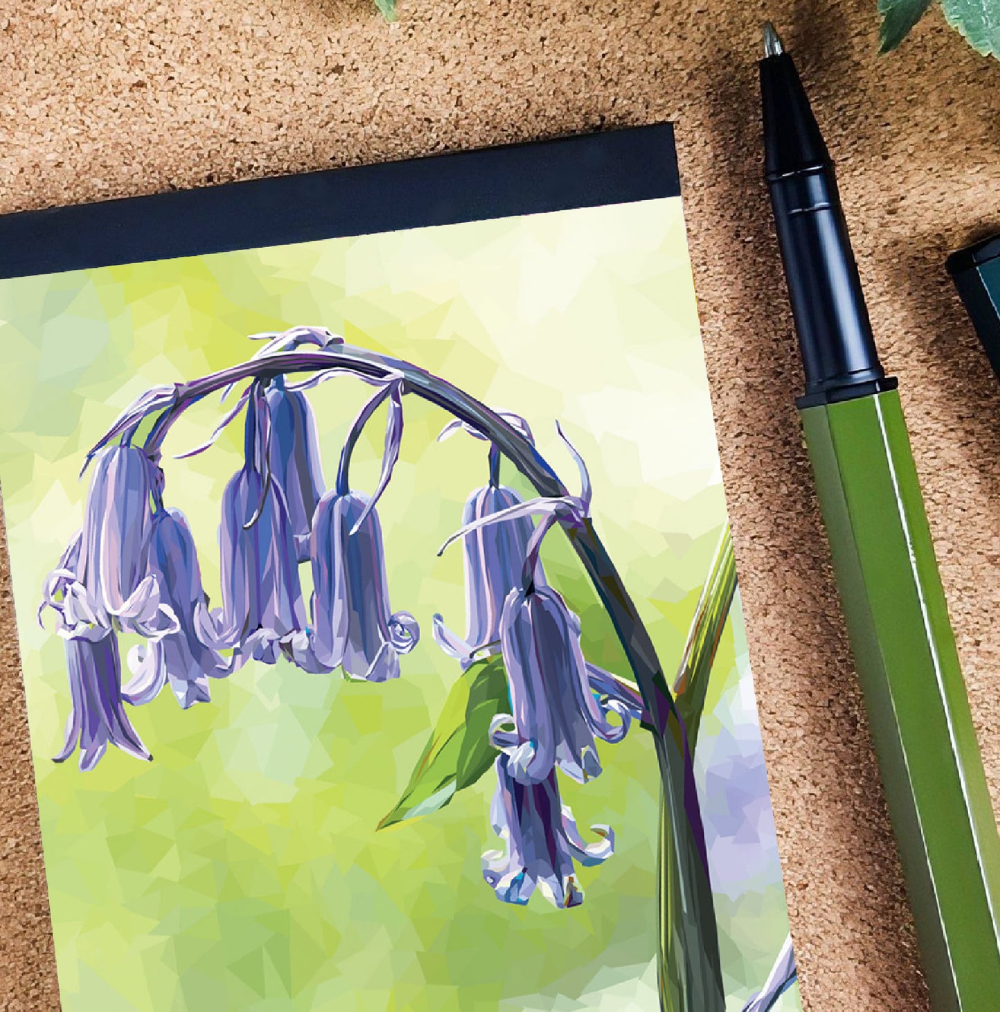 Bluebell flower illustration | A7 mini notebook | Scottish