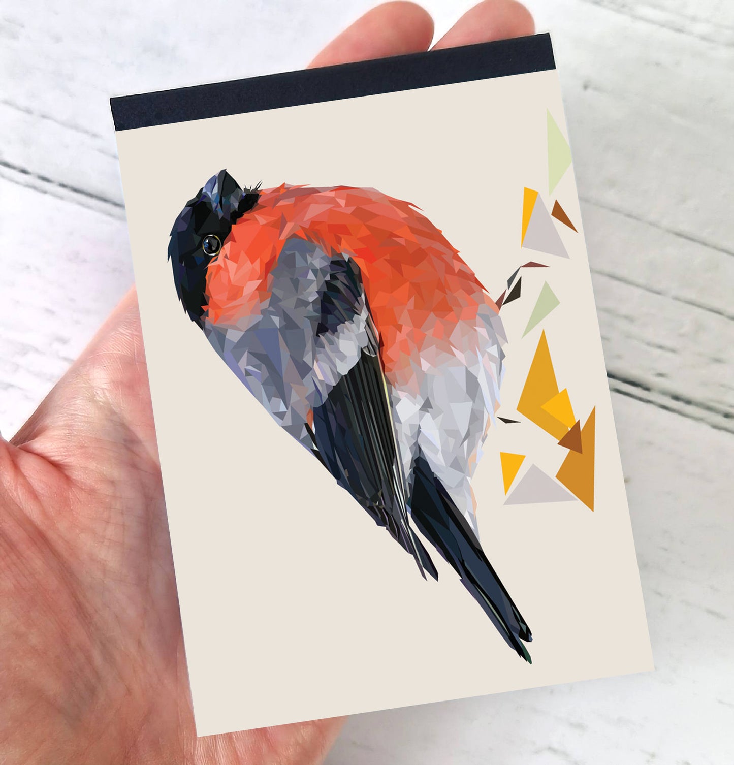 Bullfinch bird illustration | A7 mini notebook