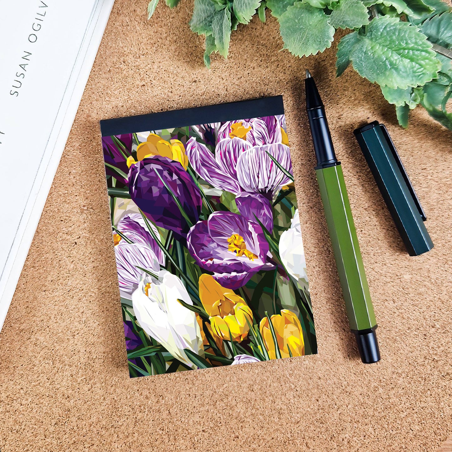 Crocus flower illustration | A7 mini notebook | Botanical