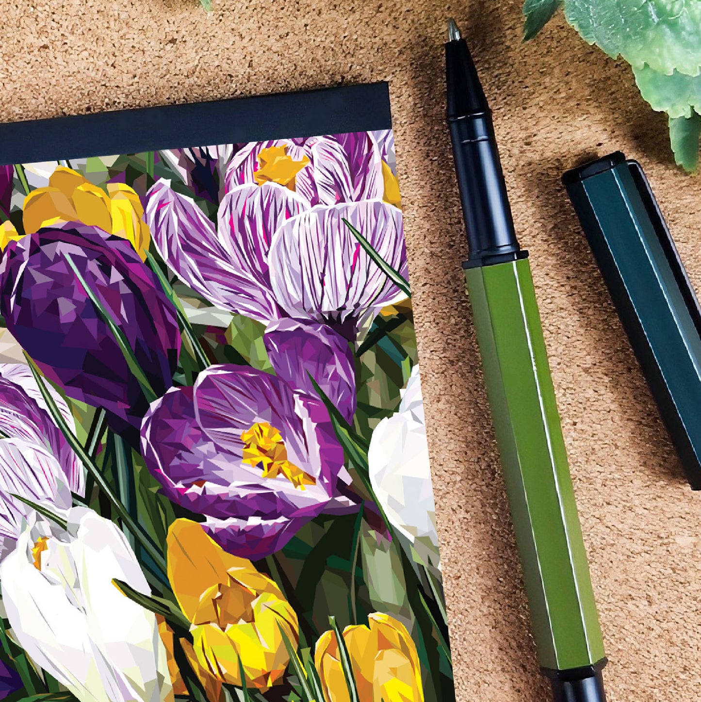 Crocus flower illustration | A7 mini notebook | Botanical