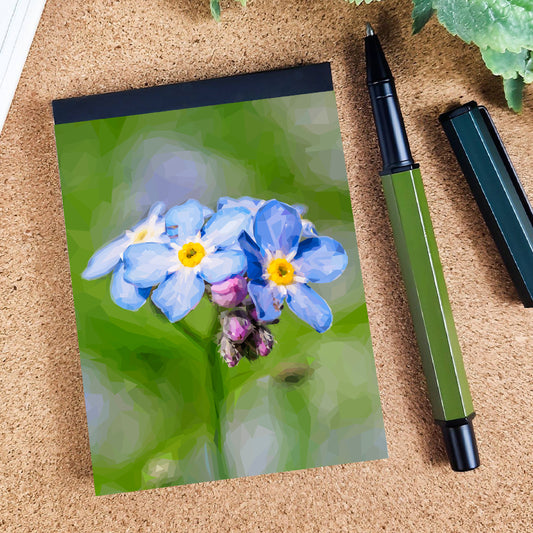 Forget-me-not flower illustration | A7 mini notebook | Botanical