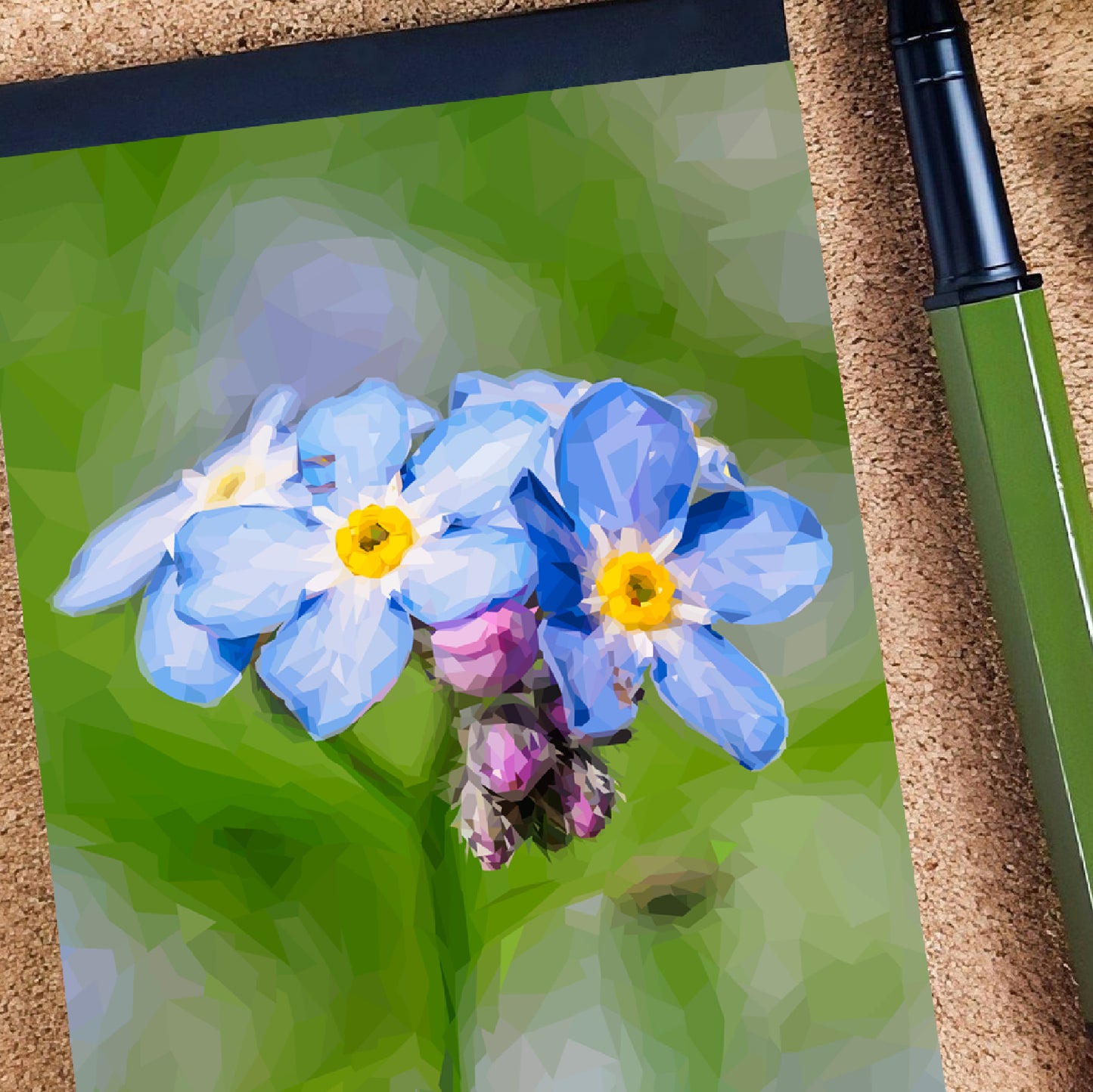 Forget-me-not flower illustration | A7 mini notebook | Botanical