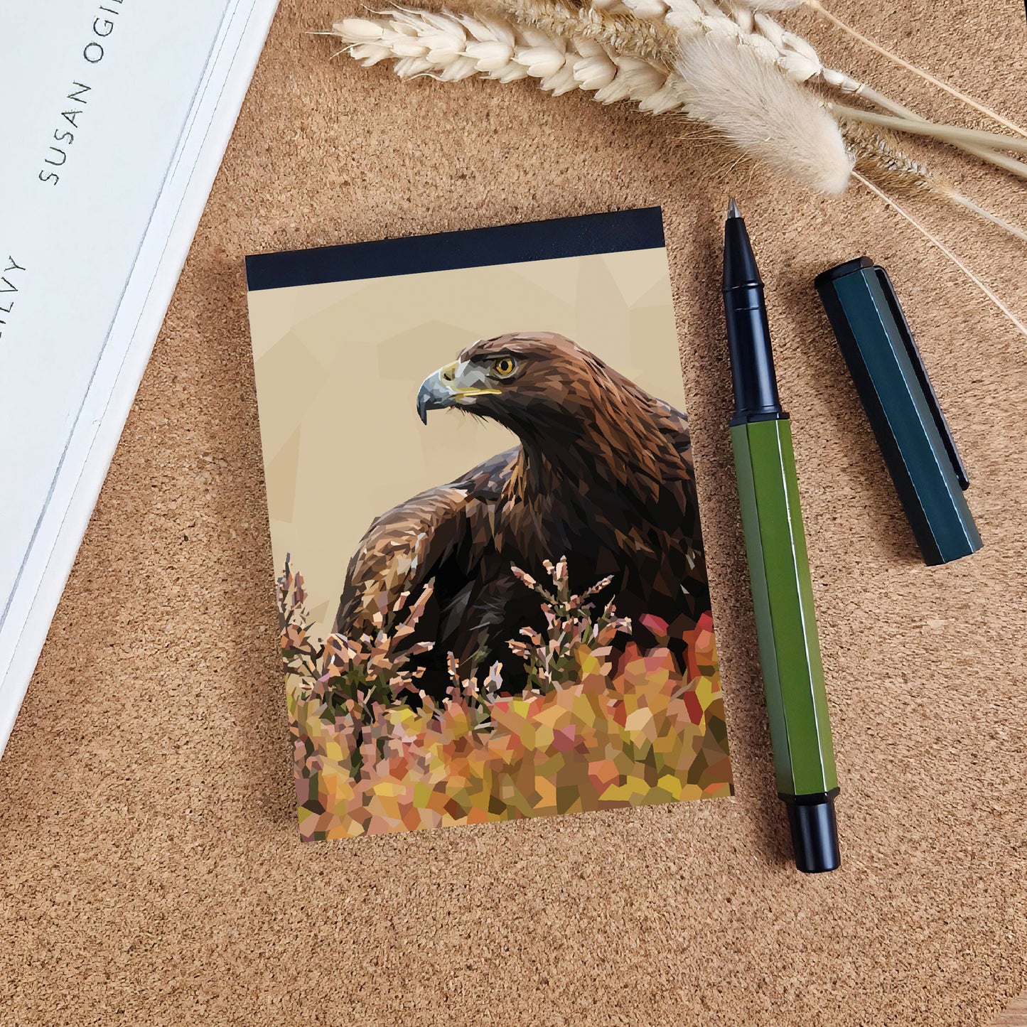 Golden eagle illustration | A7 mini notebook