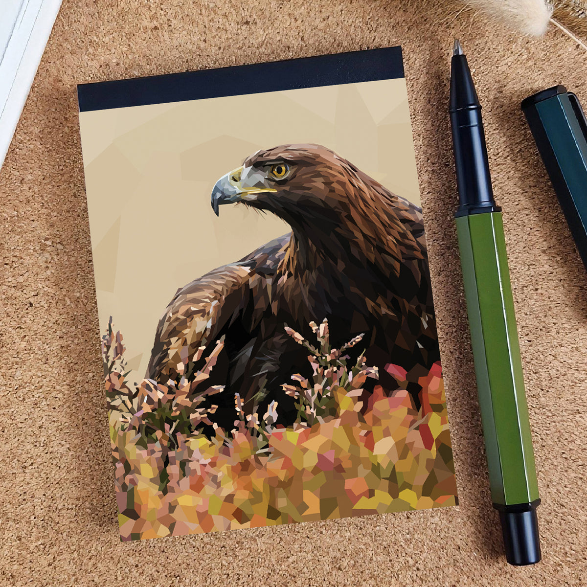 Golden eagle illustration | A7 mini notebook