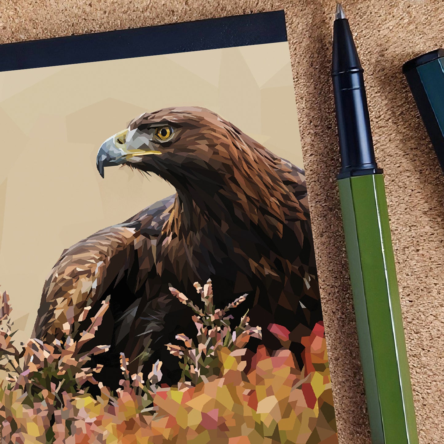 Golden eagle illustration | A7 mini notebook