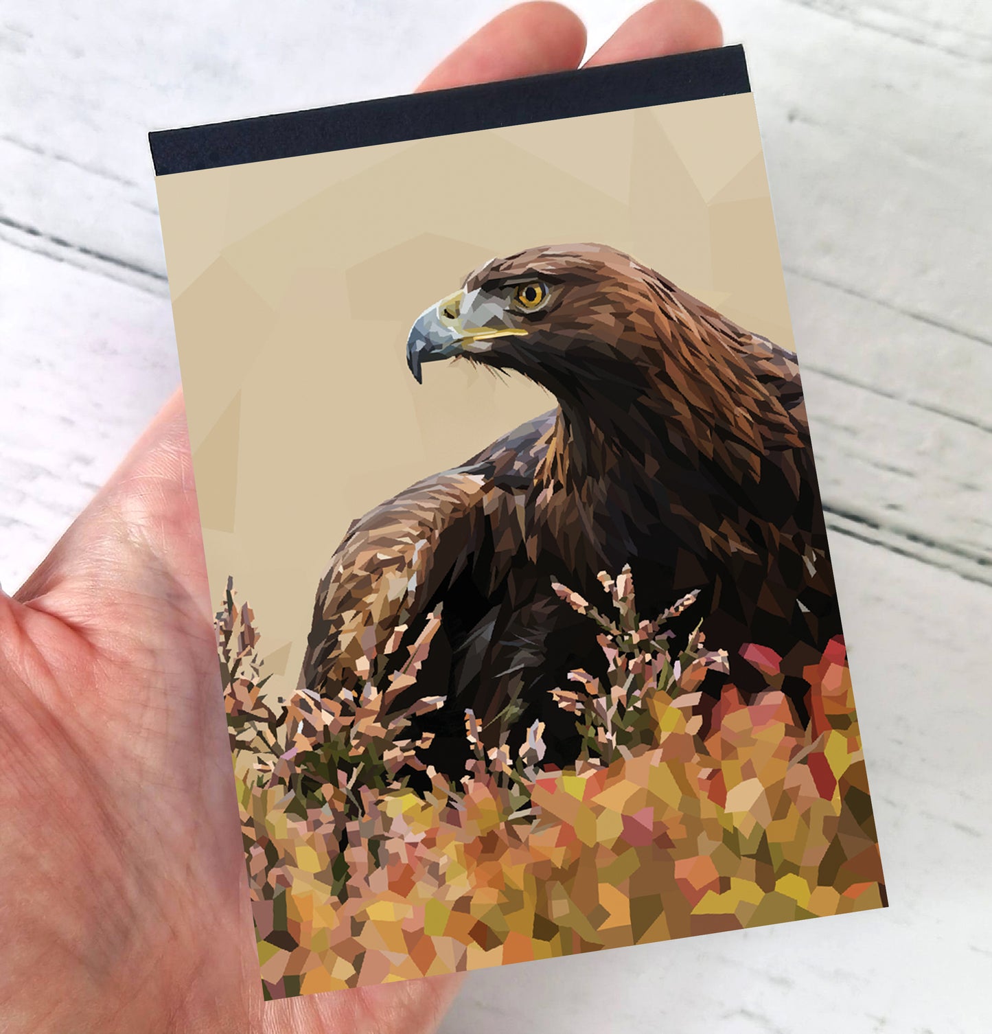 Golden eagle illustration | A7 mini notebook
