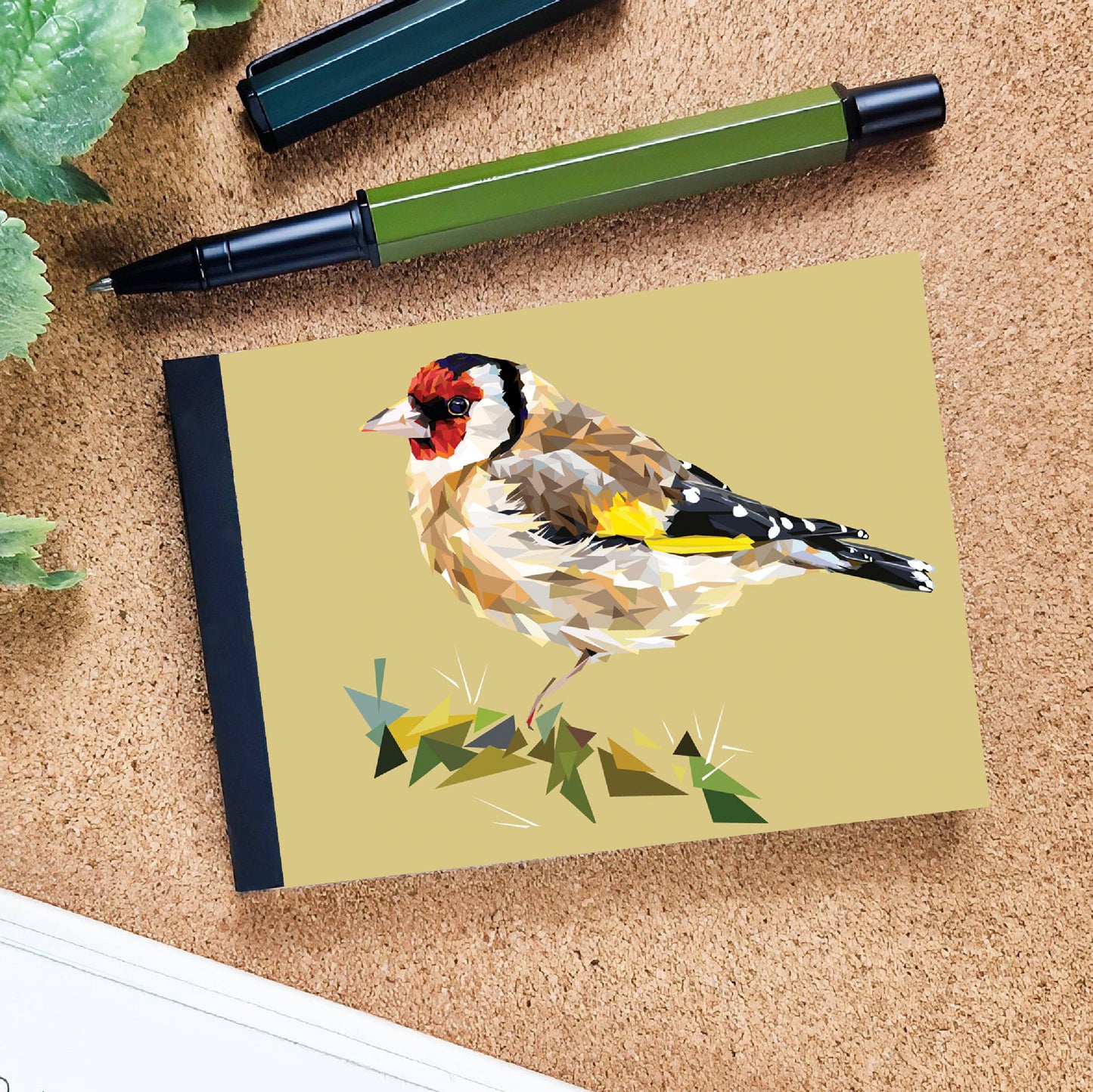 Goldfinch bird illustration | A7 mini notebook