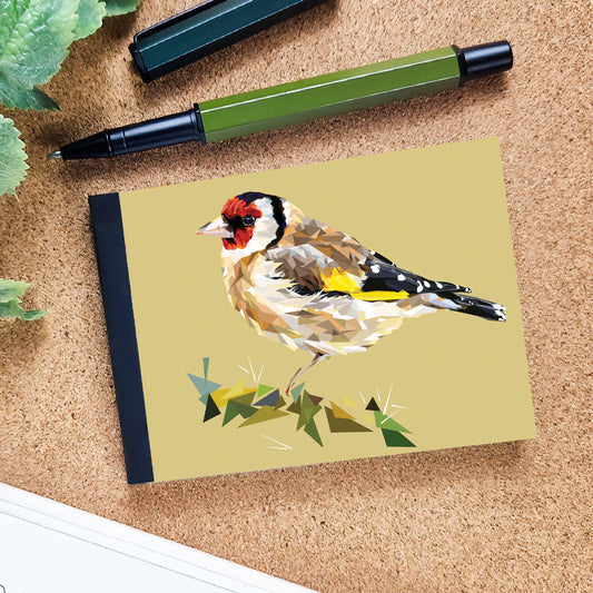 Goldfinch bird illustration | A7 mini notebook