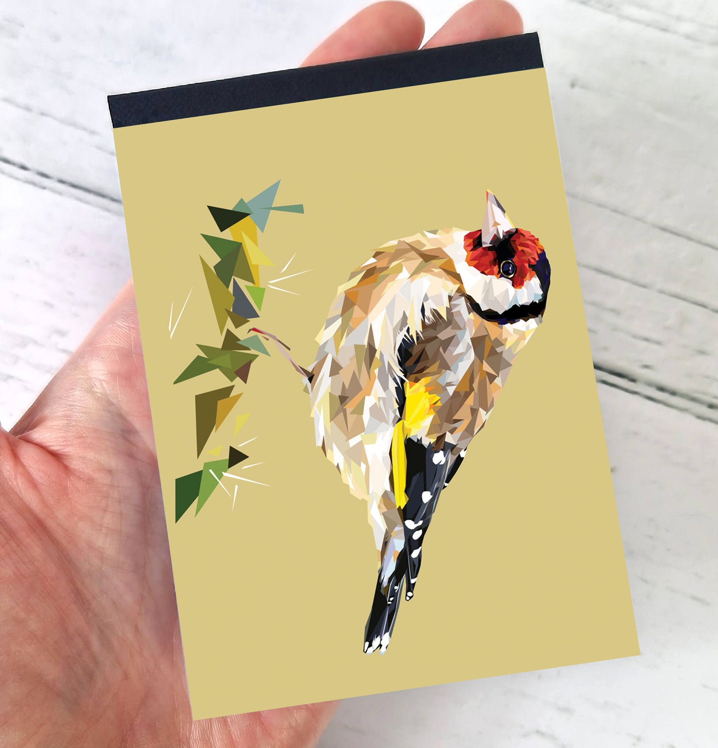 Goldfinch bird illustration | A7 mini notebook
