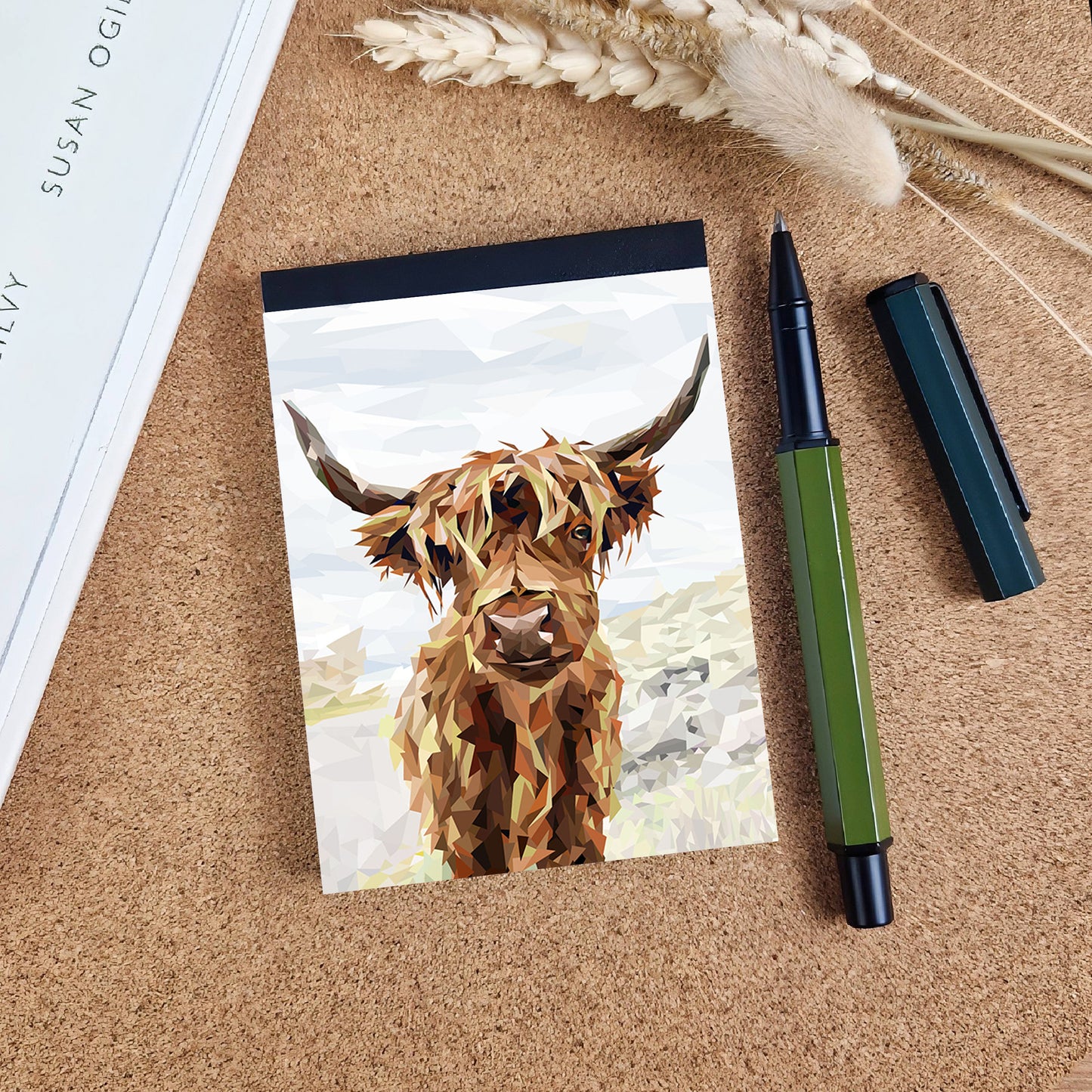 Highland cow illustration | A7 mini notebook | Scottish *BESTSELLER