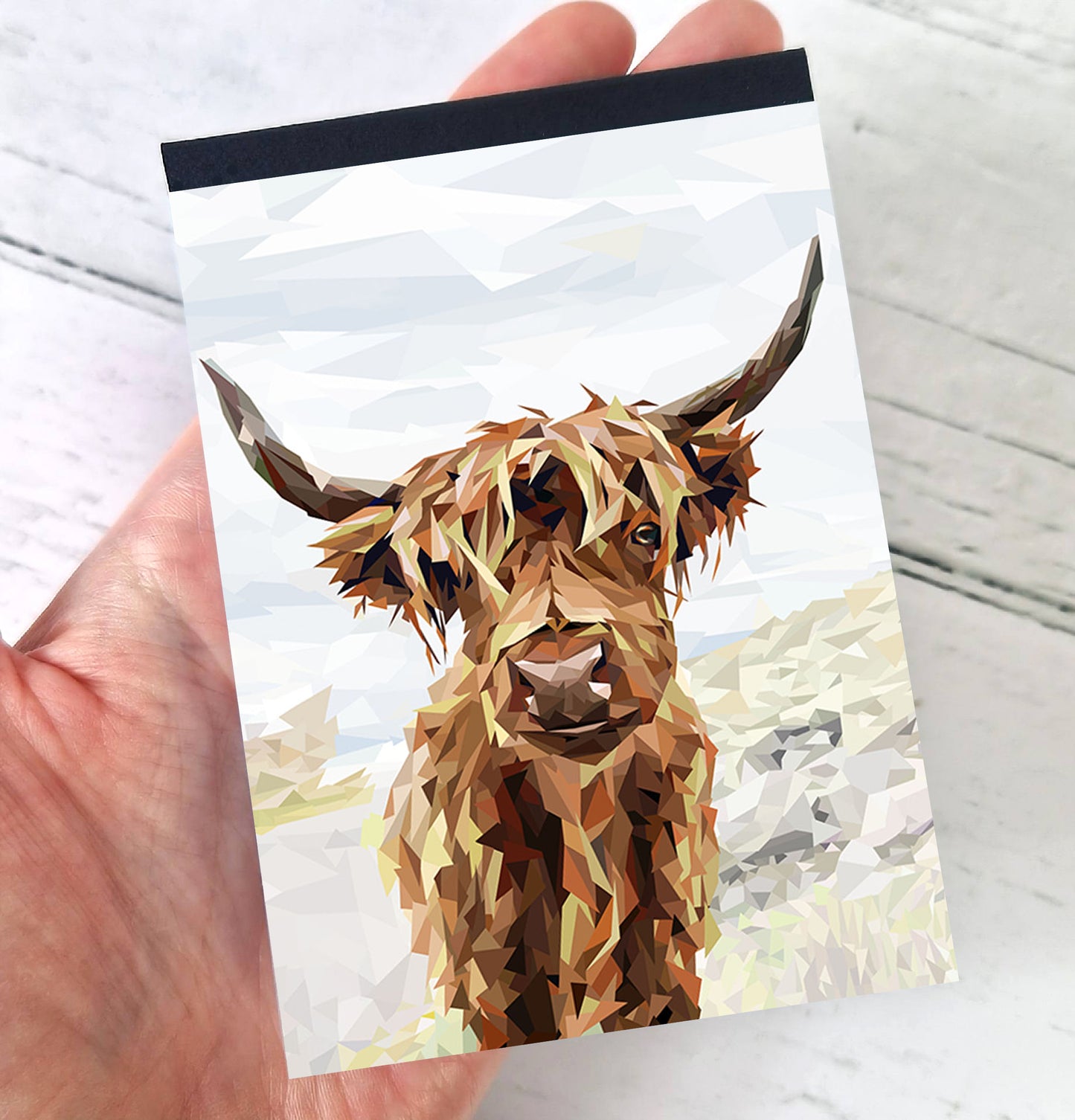 Highland cow illustration | A7 mini notebook | Scottish *BESTSELLER