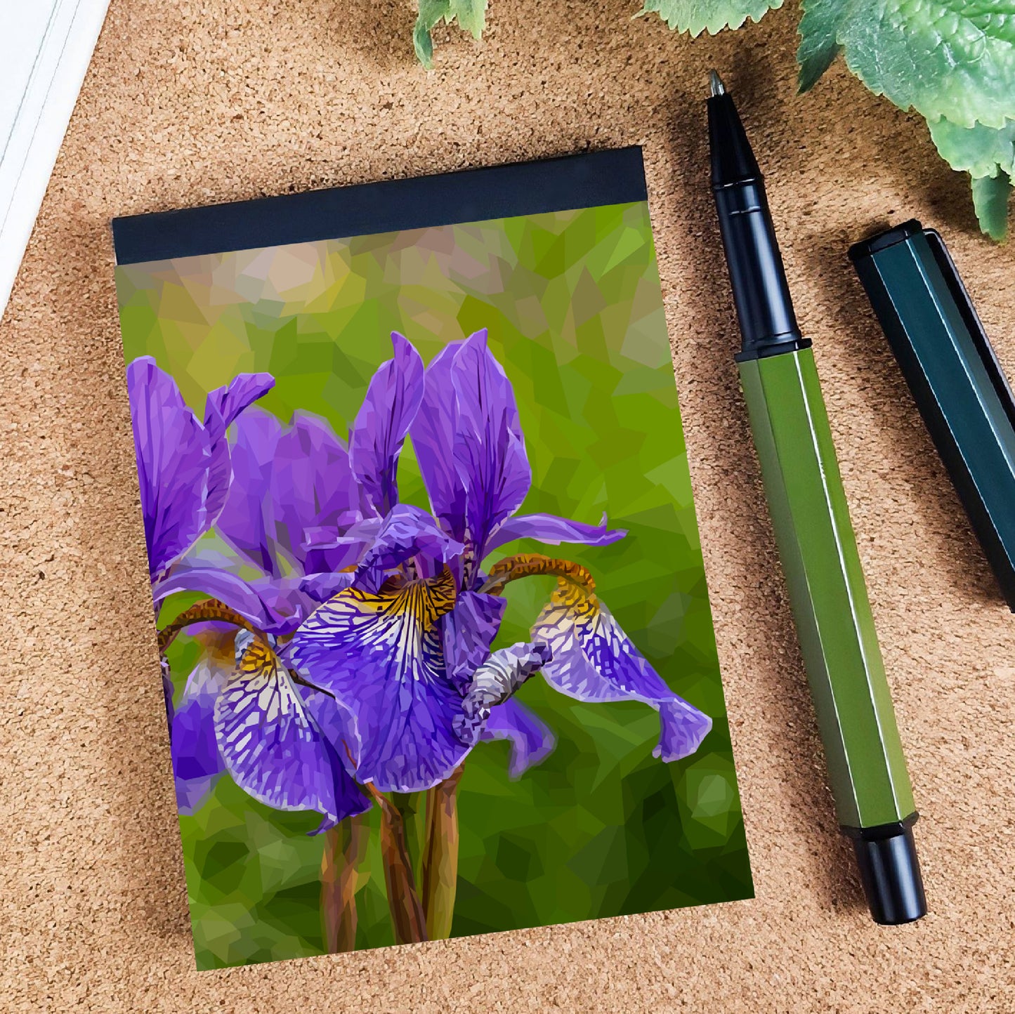 Iris flower illustration | A7 mini notebook | Botanical