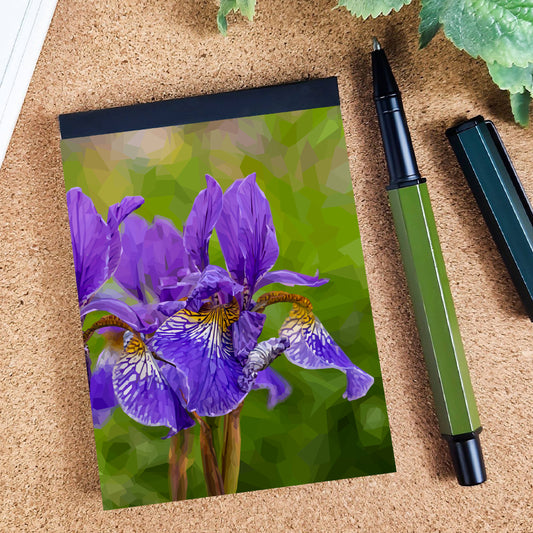 Iris flower illustration | A7 mini notebook | Botanical