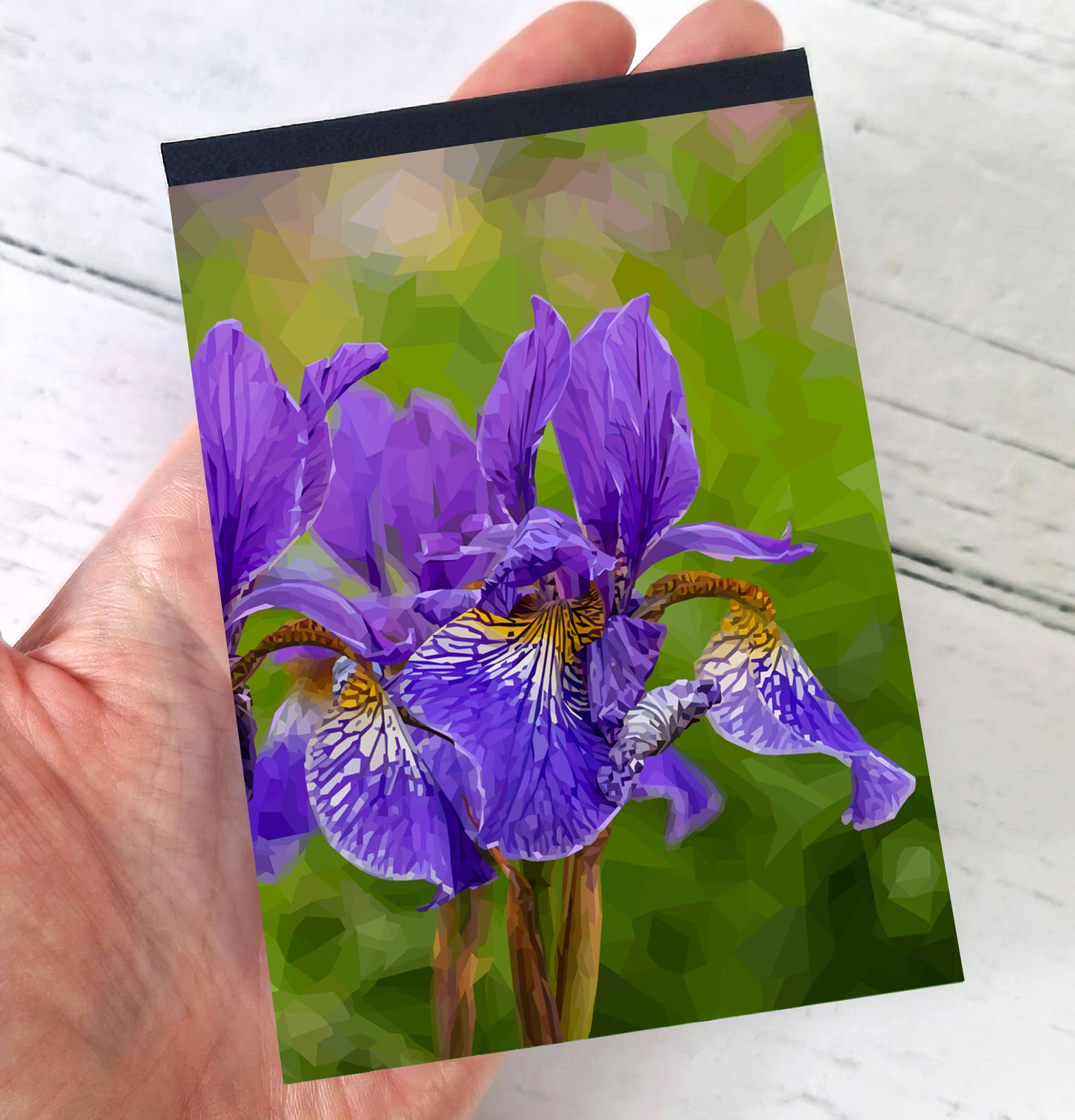 Iris flower illustration | A7 mini notebook | Botanical