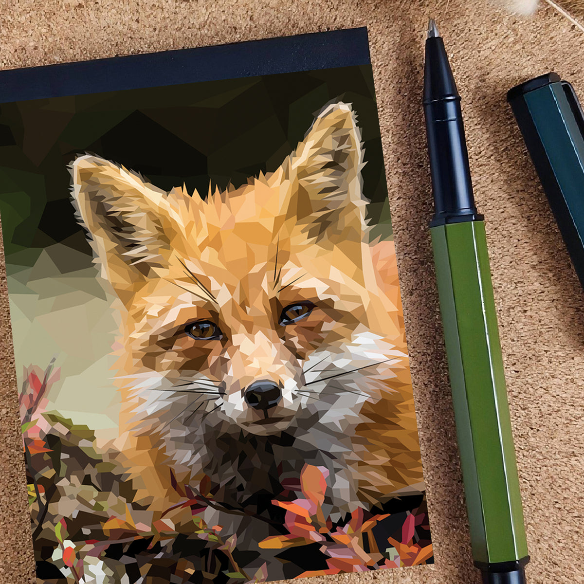 Red fox illustration | A7 mini notebook