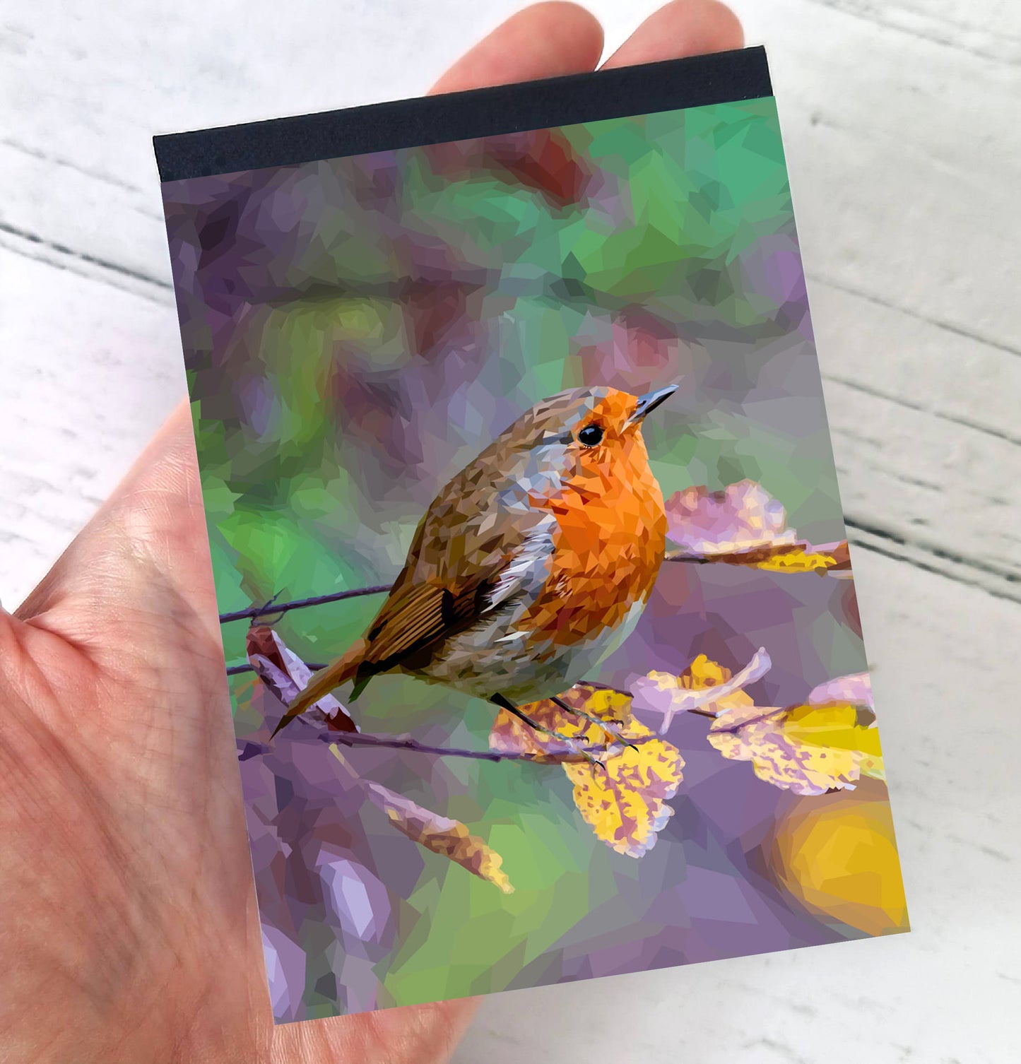 Robin redbreast bird illustration | A7 mini notebook *NEW