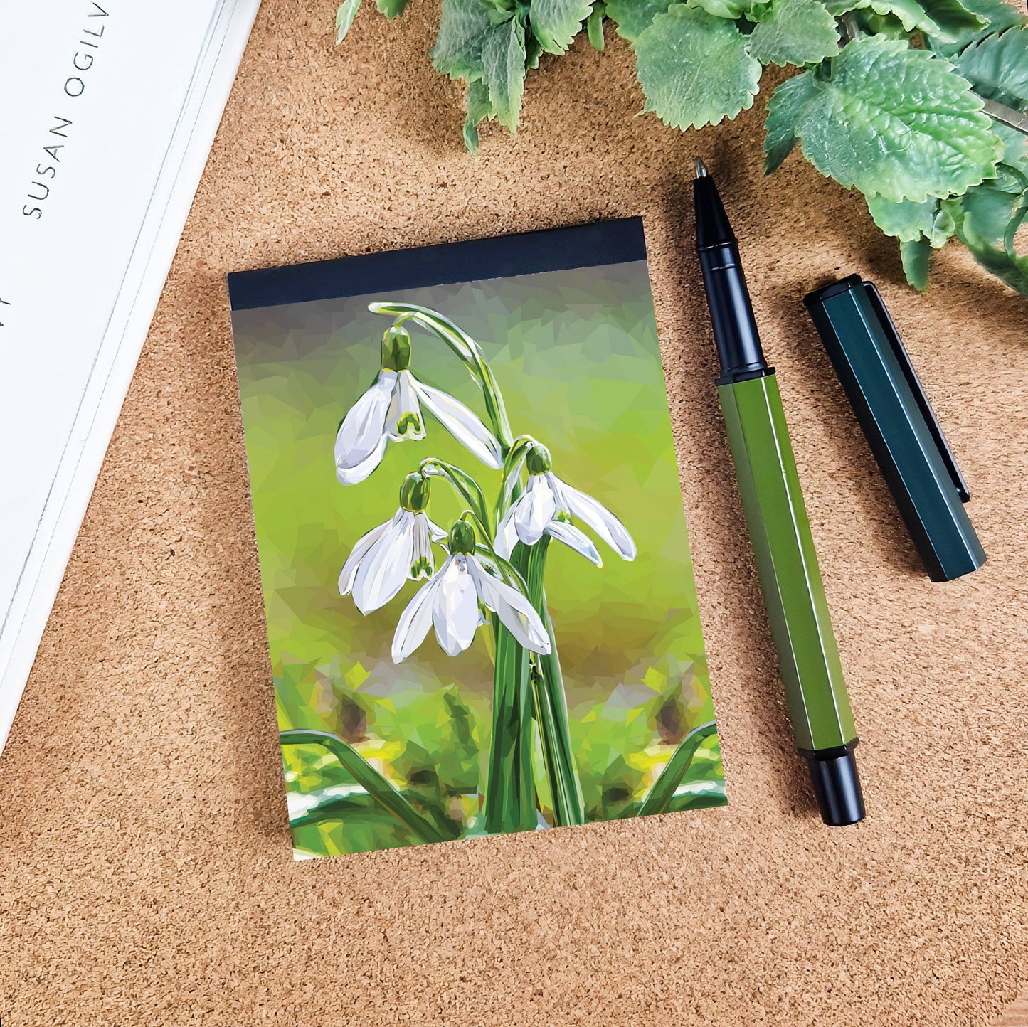 Snowdrop flower illustration | A7 mini notebook