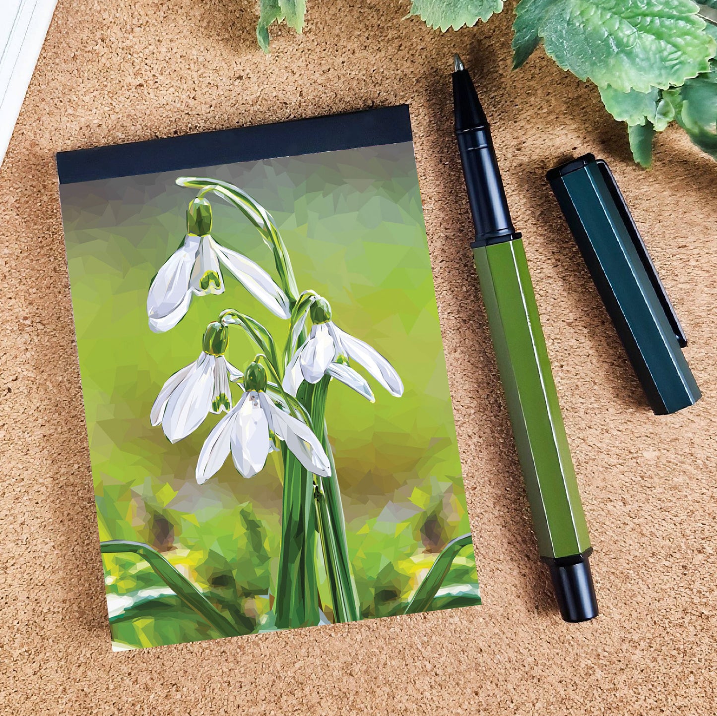 Snowdrop flower illustration | A7 mini notebook