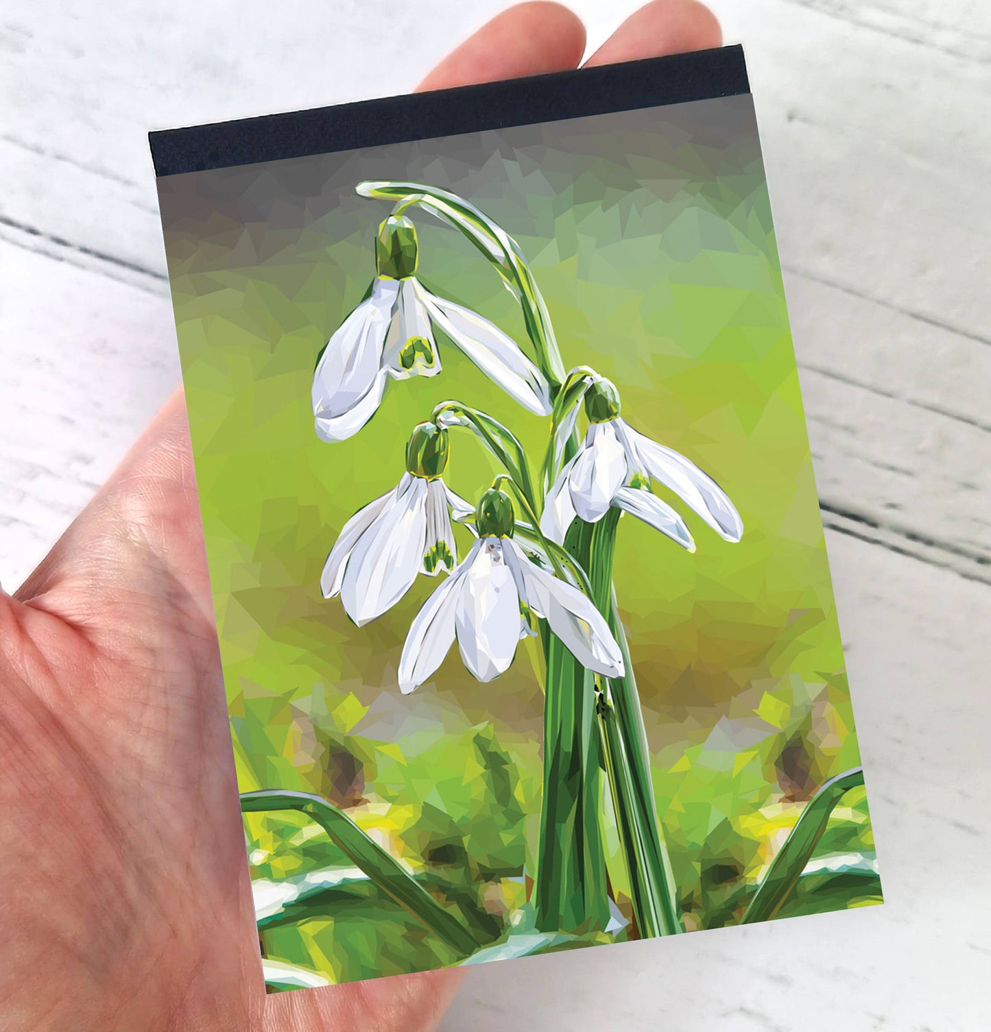 Snowdrop flower illustration | A7 mini notebook