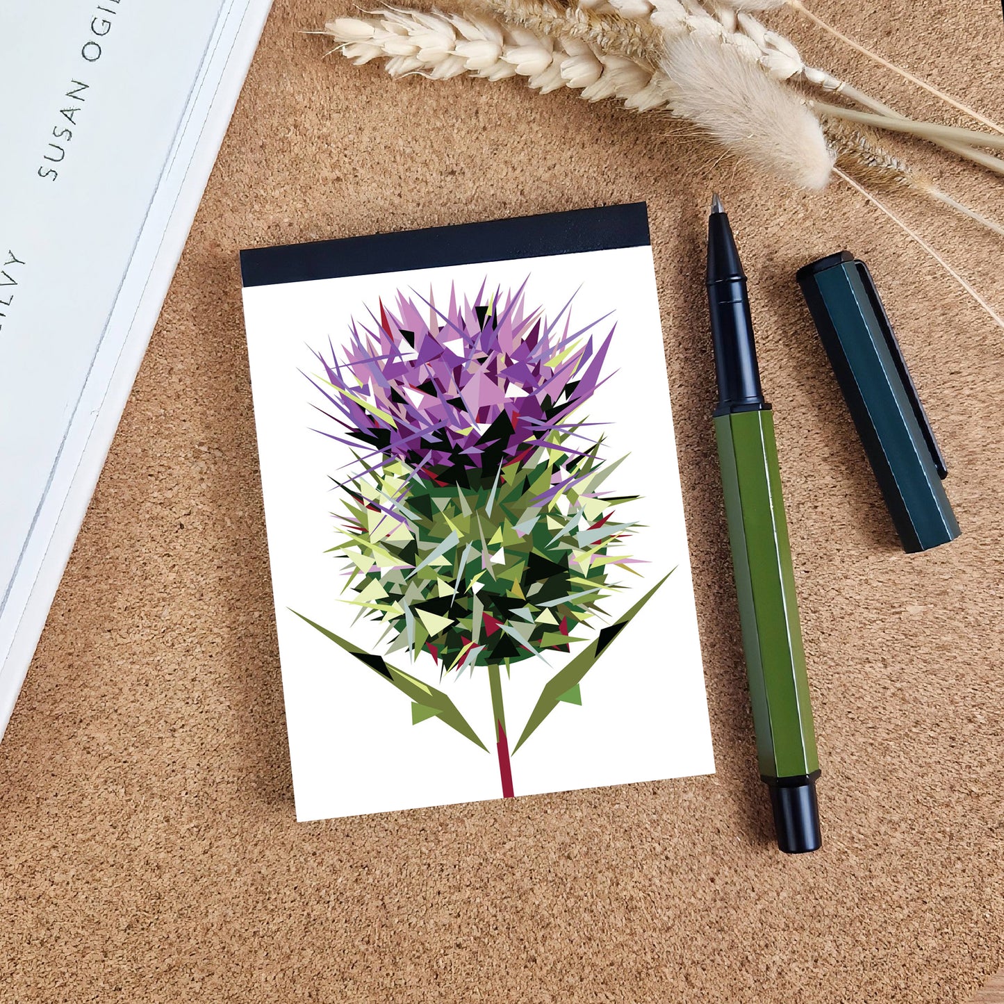 Spear thistle illustration | A7 mini notebook | Scottish *BESTSELLER