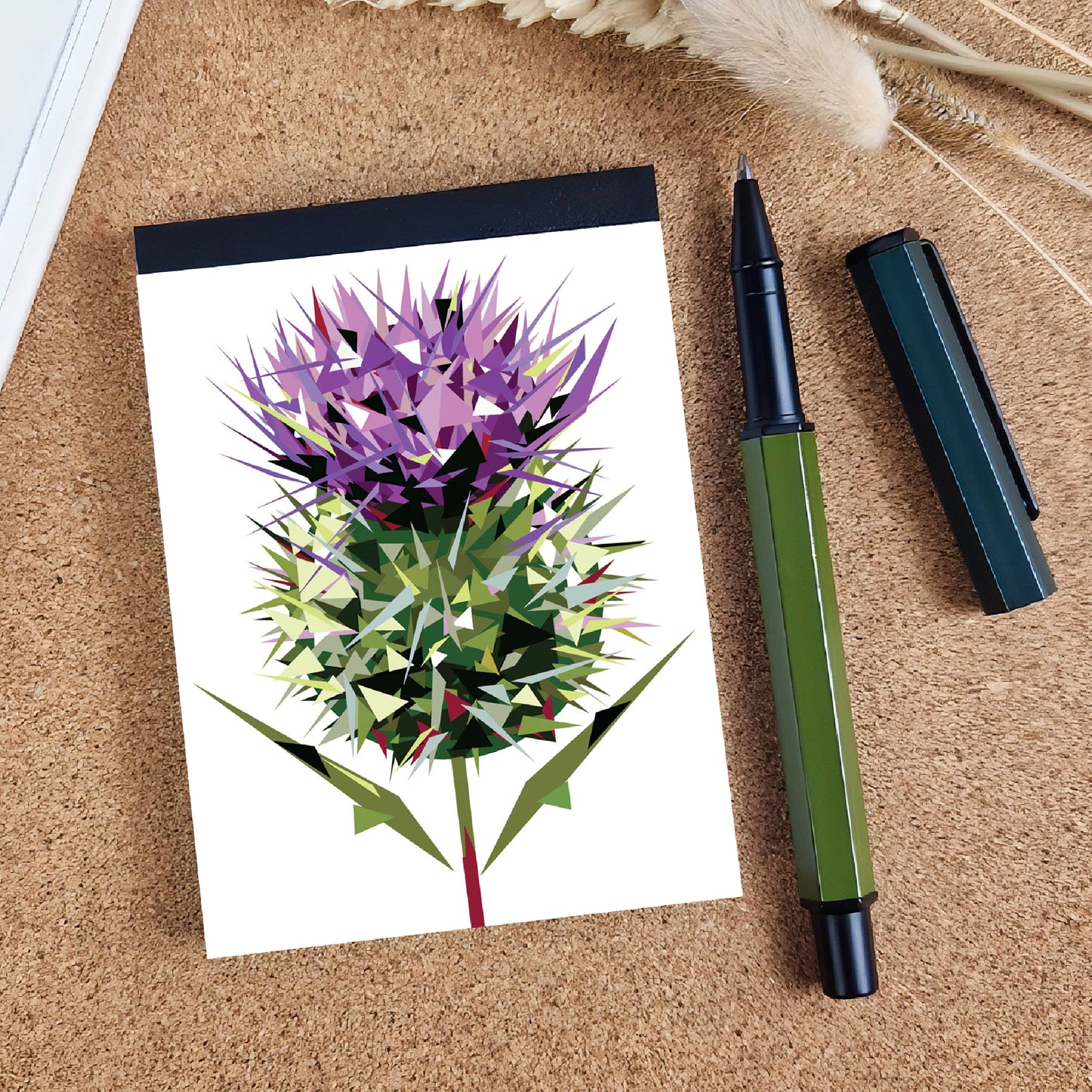 Spear thistle illustration | A7 mini notebook | Scottish *BESTSELLER