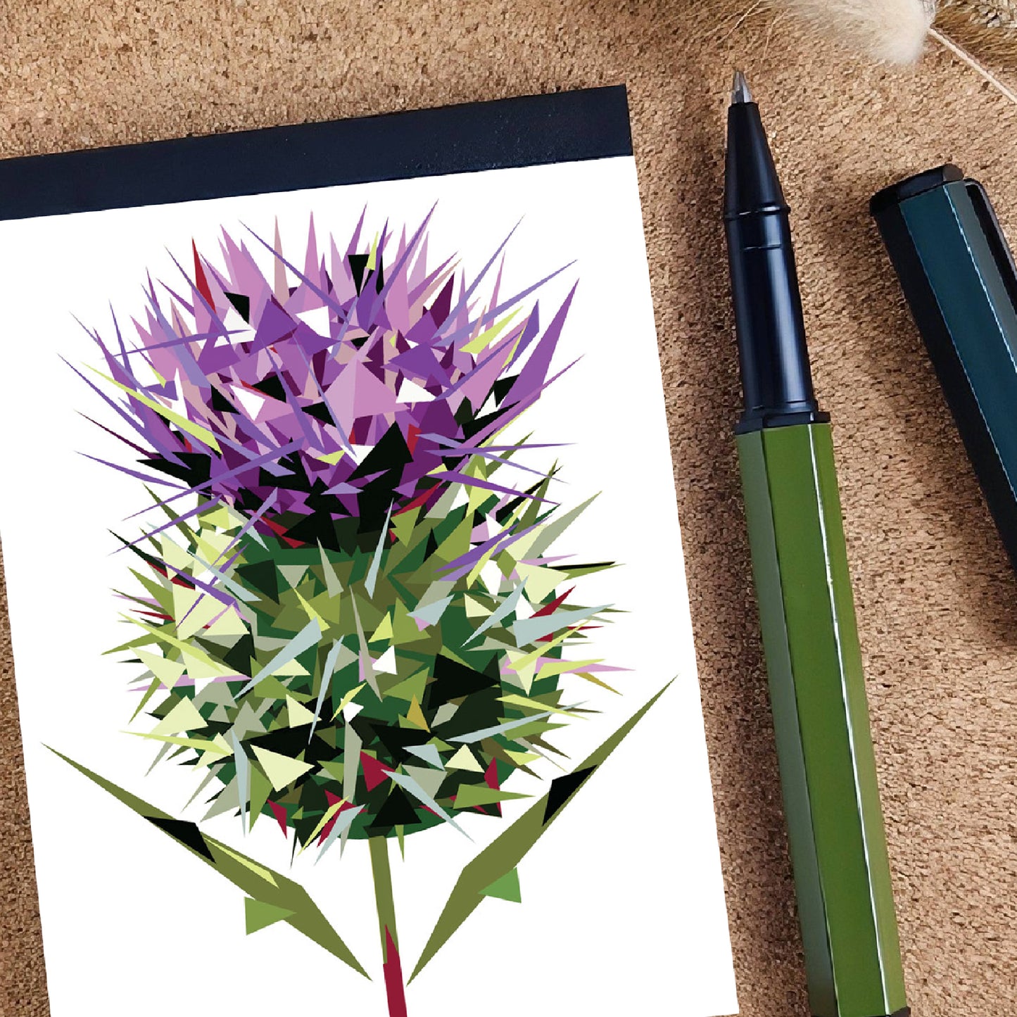 Spear thistle illustration | A7 mini notebook | Scottish *BESTSELLER