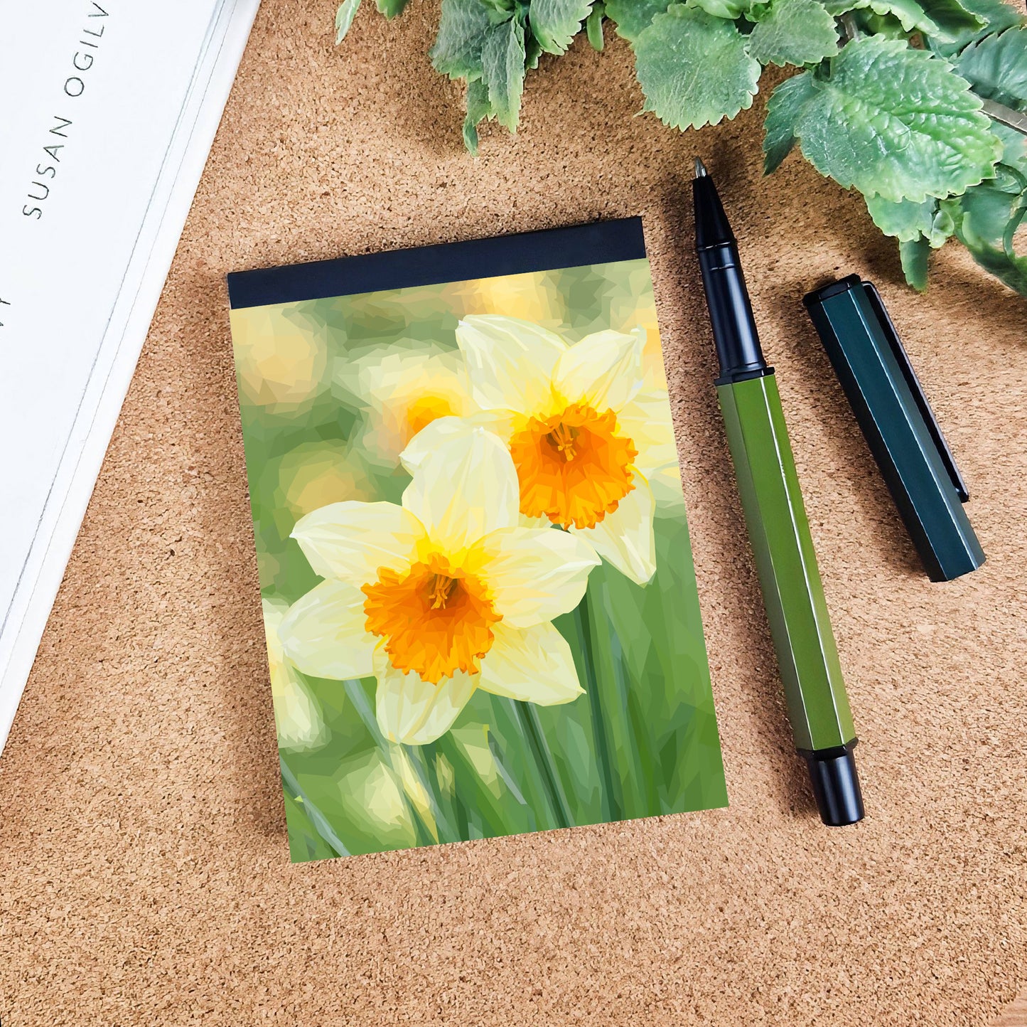 Daffodil flower illustration | A7 mini notebook | Botanical