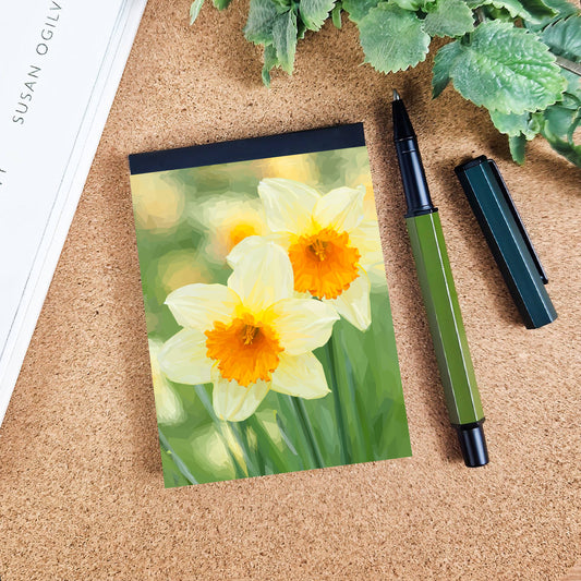 Daffodil flower illustration | A7 mini notebook | Botanical