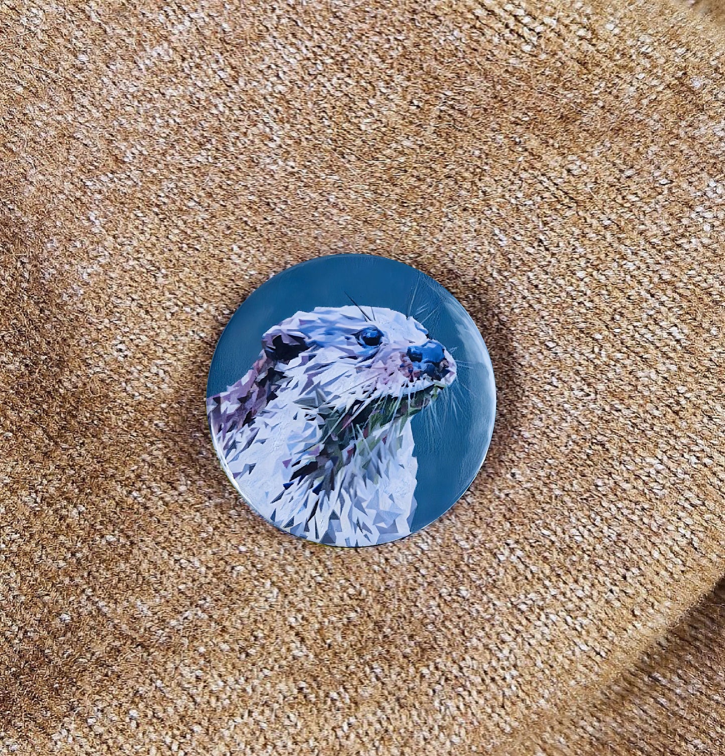 Otter illustration | Mini pin badge | Scottish