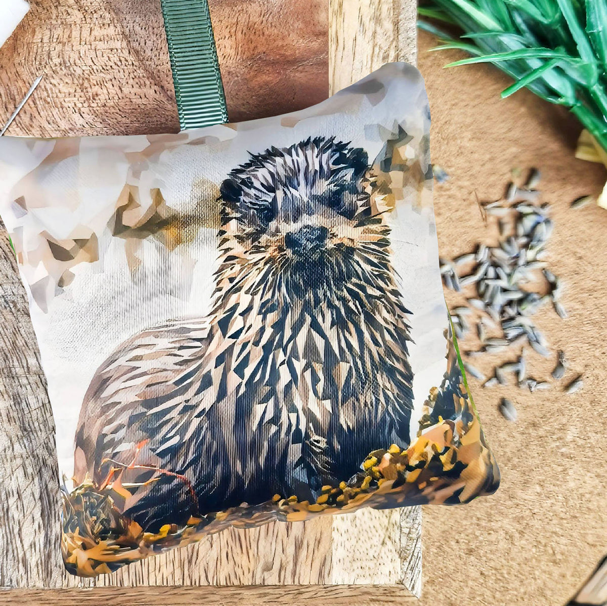 Handmade otter illustration sachet | English dried lavender | Scent