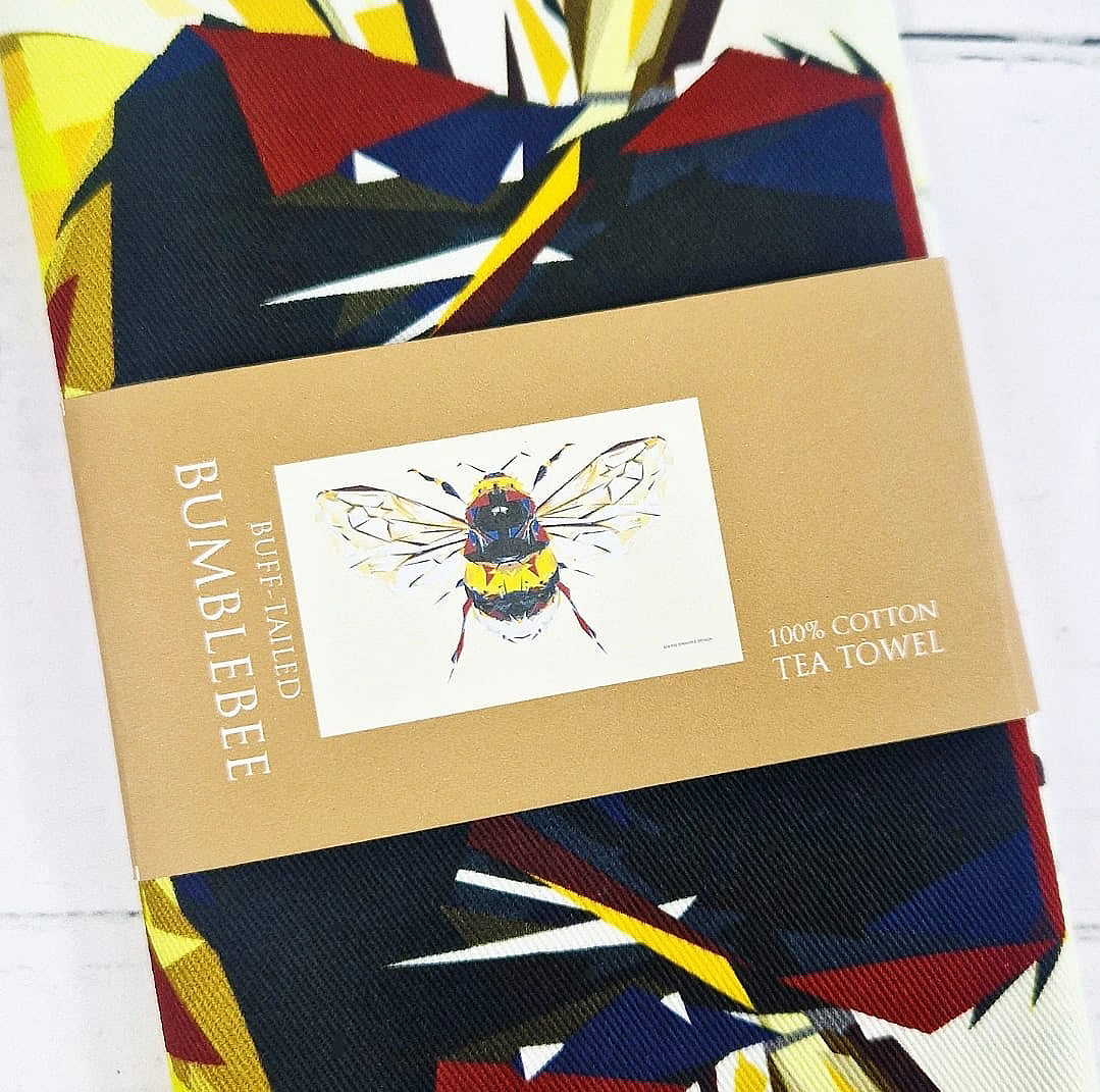 BUFF-TAILED BUMBLEBEE tea towel
