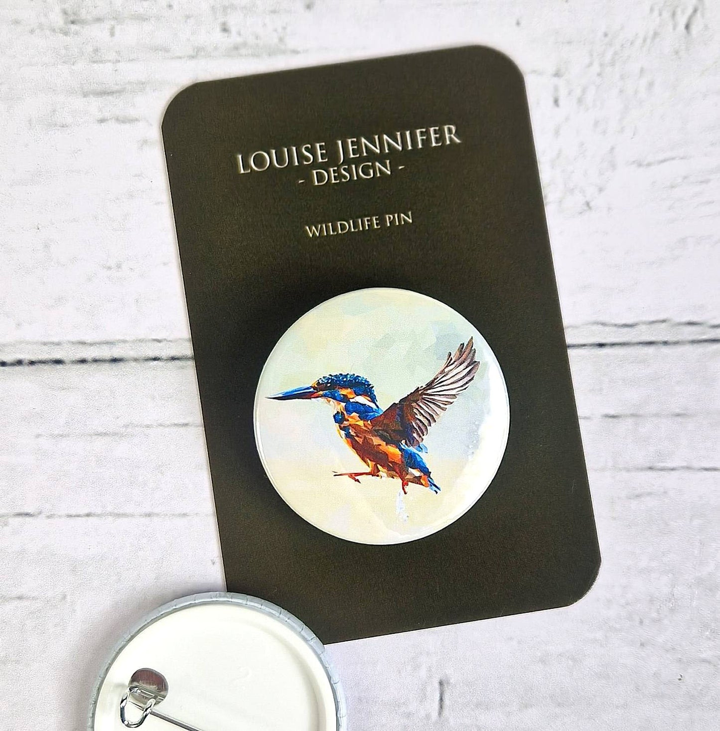 KINGFISHER pin badge
