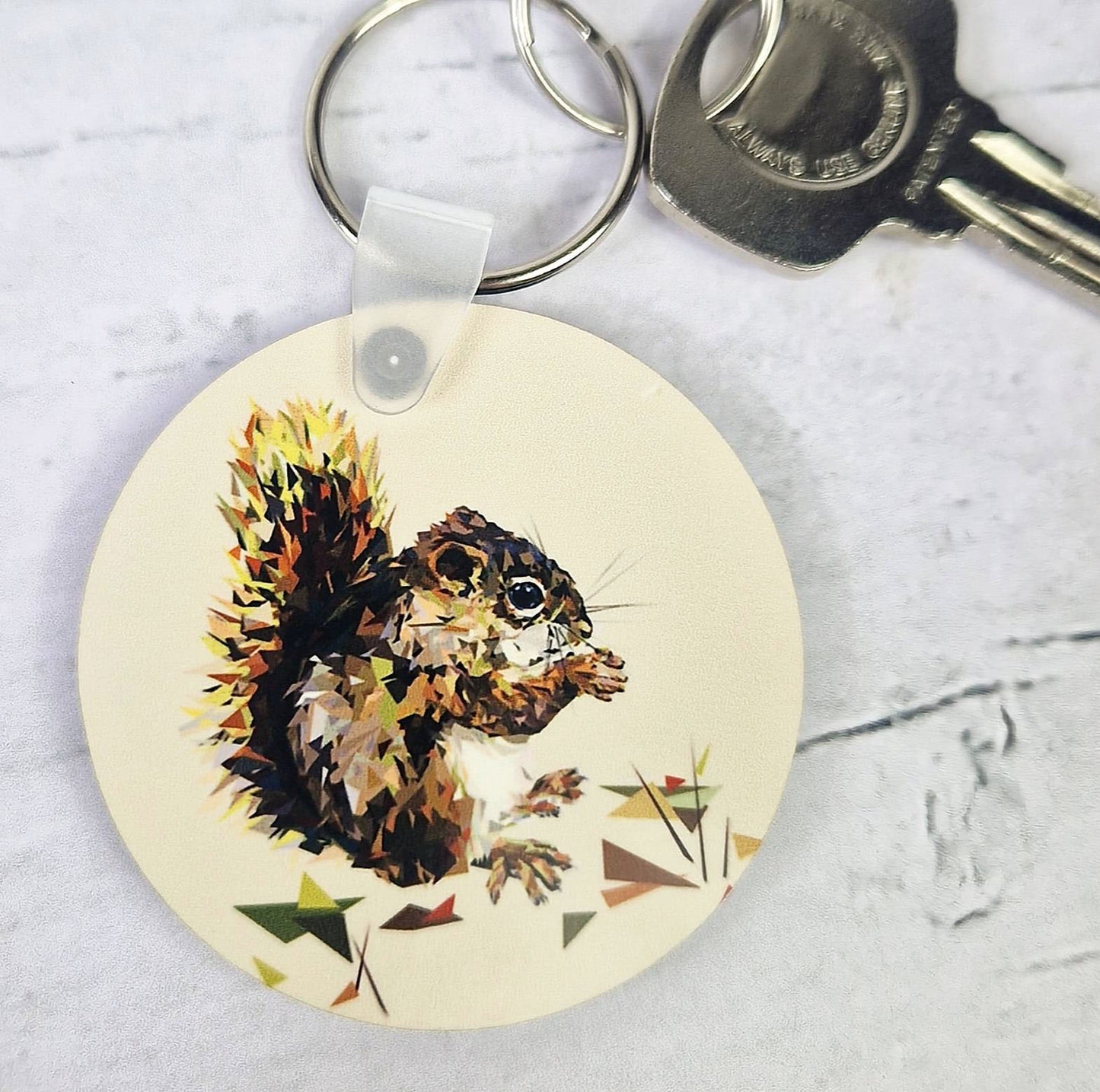 RED SQUIRREL keyring