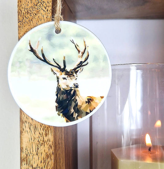 RED STAG ceramic decoration