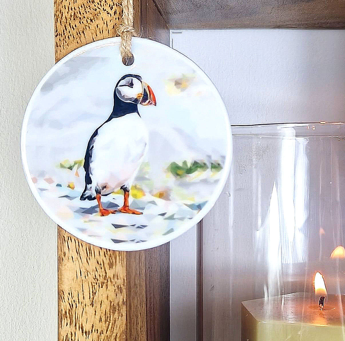 ATLANTIC PUFFIN ceramic decoration