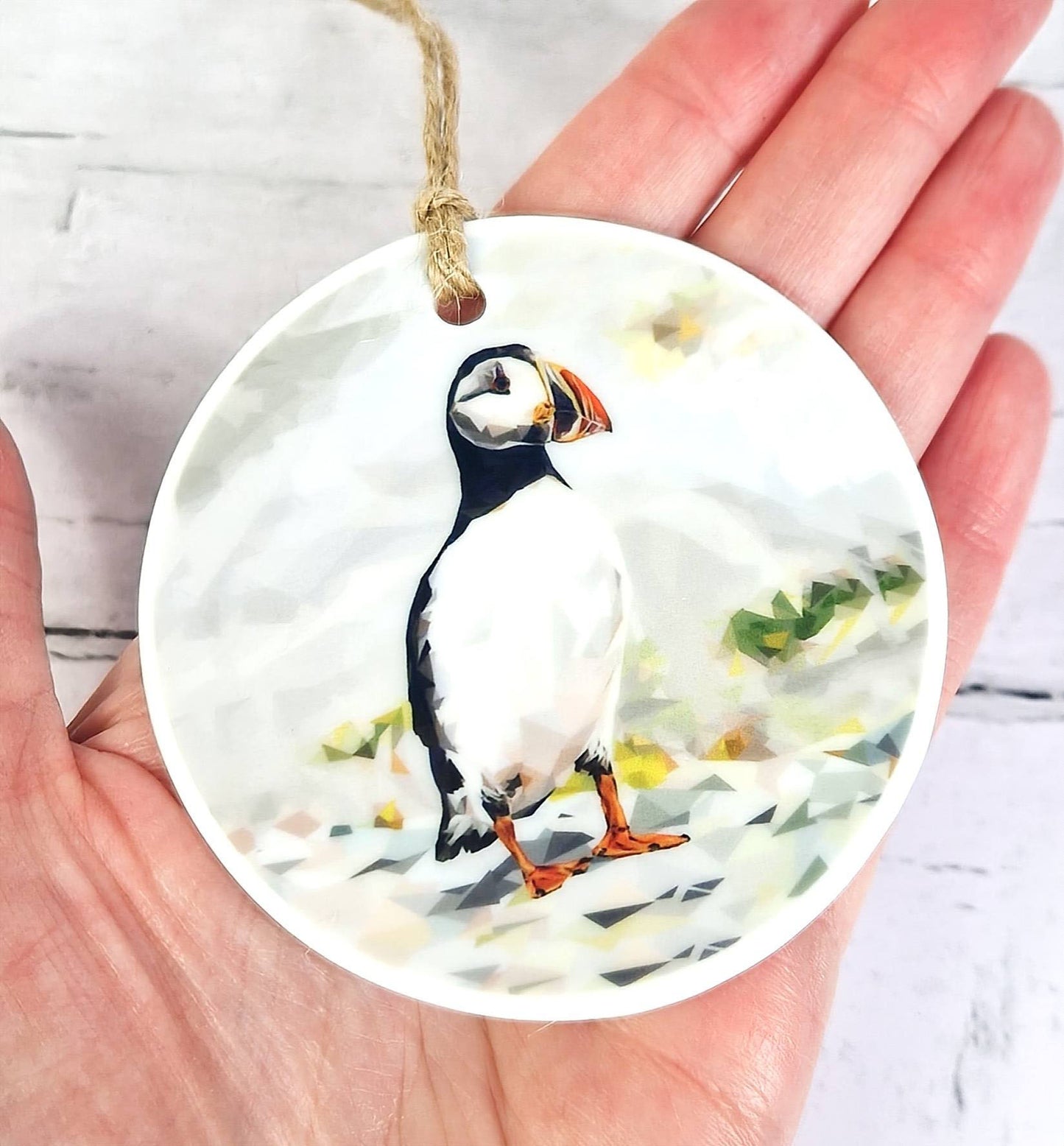 ATLANTIC PUFFIN ceramic decoration