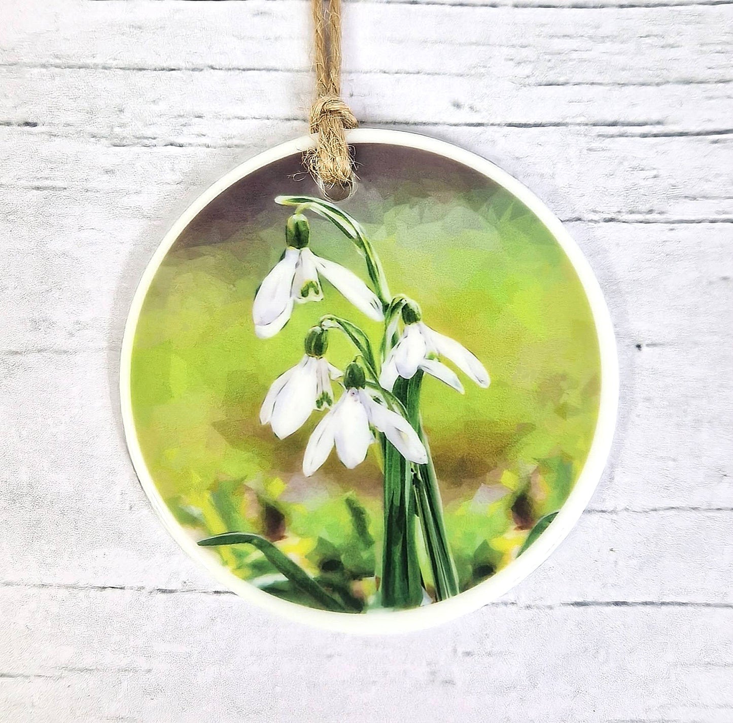 SNOWDROPS ceramic decoration