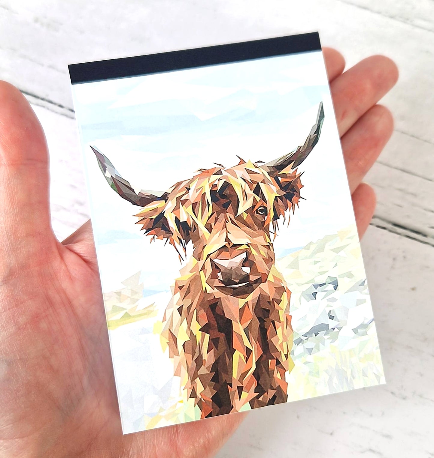 HIGHLAND COW illustrated mini notebook