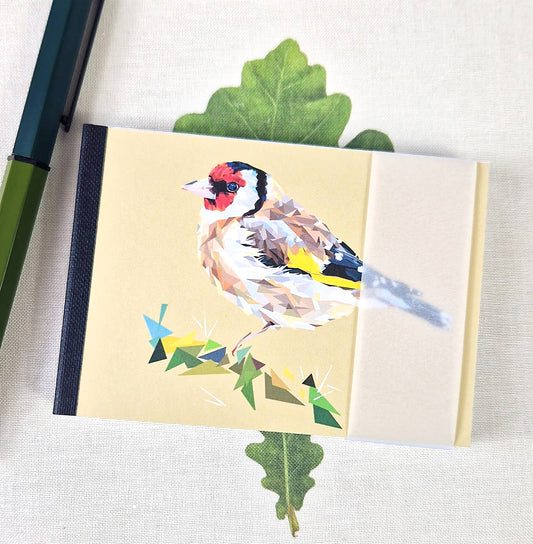 GOLDFINCH illustrated mini notebook