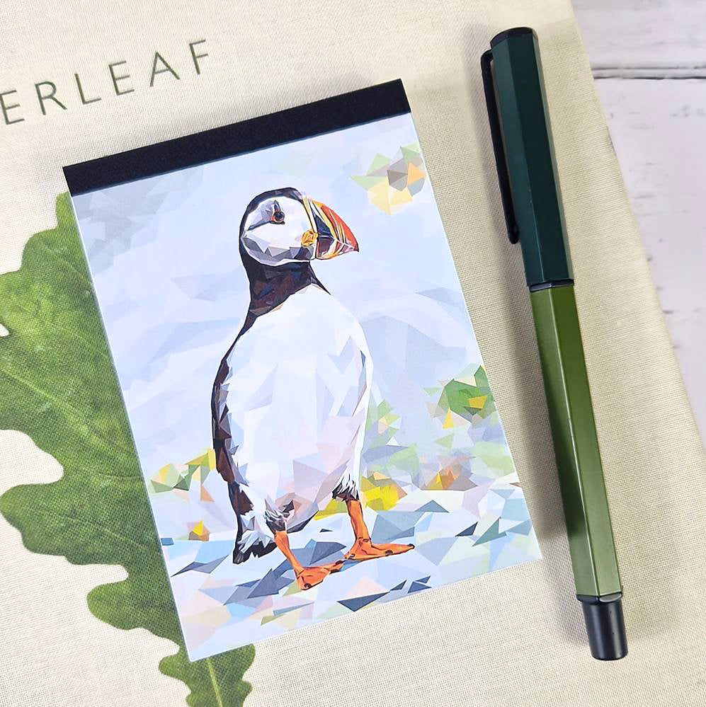 ATLANTIC PUFFIN illustrated mini notebook *NEW