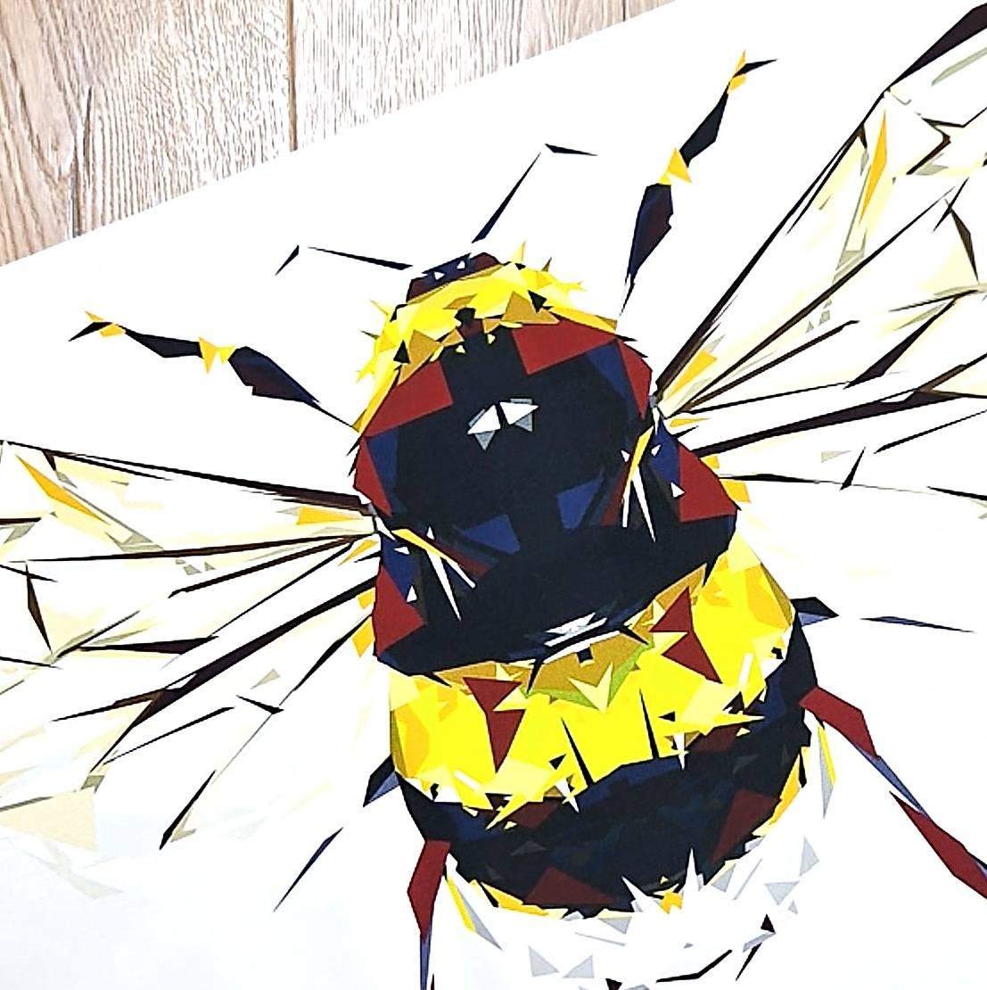 BUFF-TAILED BUMBLEBEE cotton tea towel - 50% OFF APPLIED AT CHECKOUT