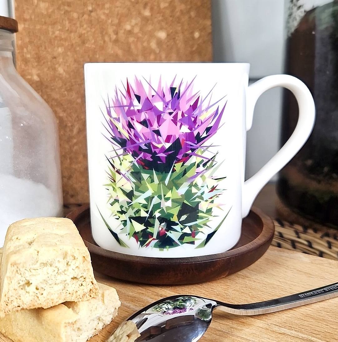 SPEAR THISTLE illustrated mug *NEW