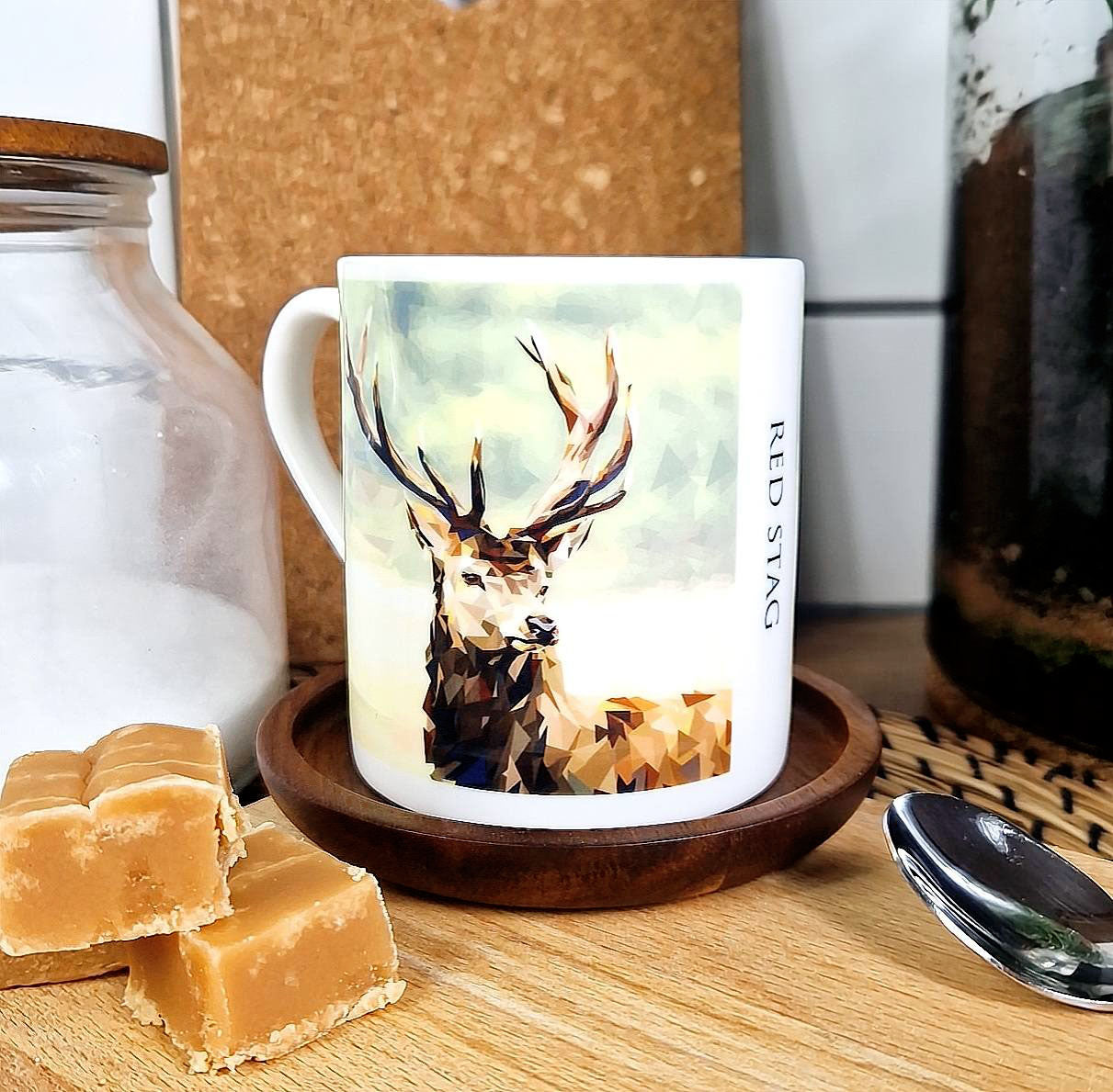RED STAG illustrated mug *NEW