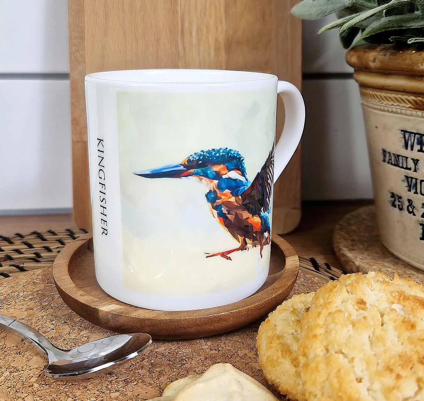 KINGFISHER illustrated mug *NEW