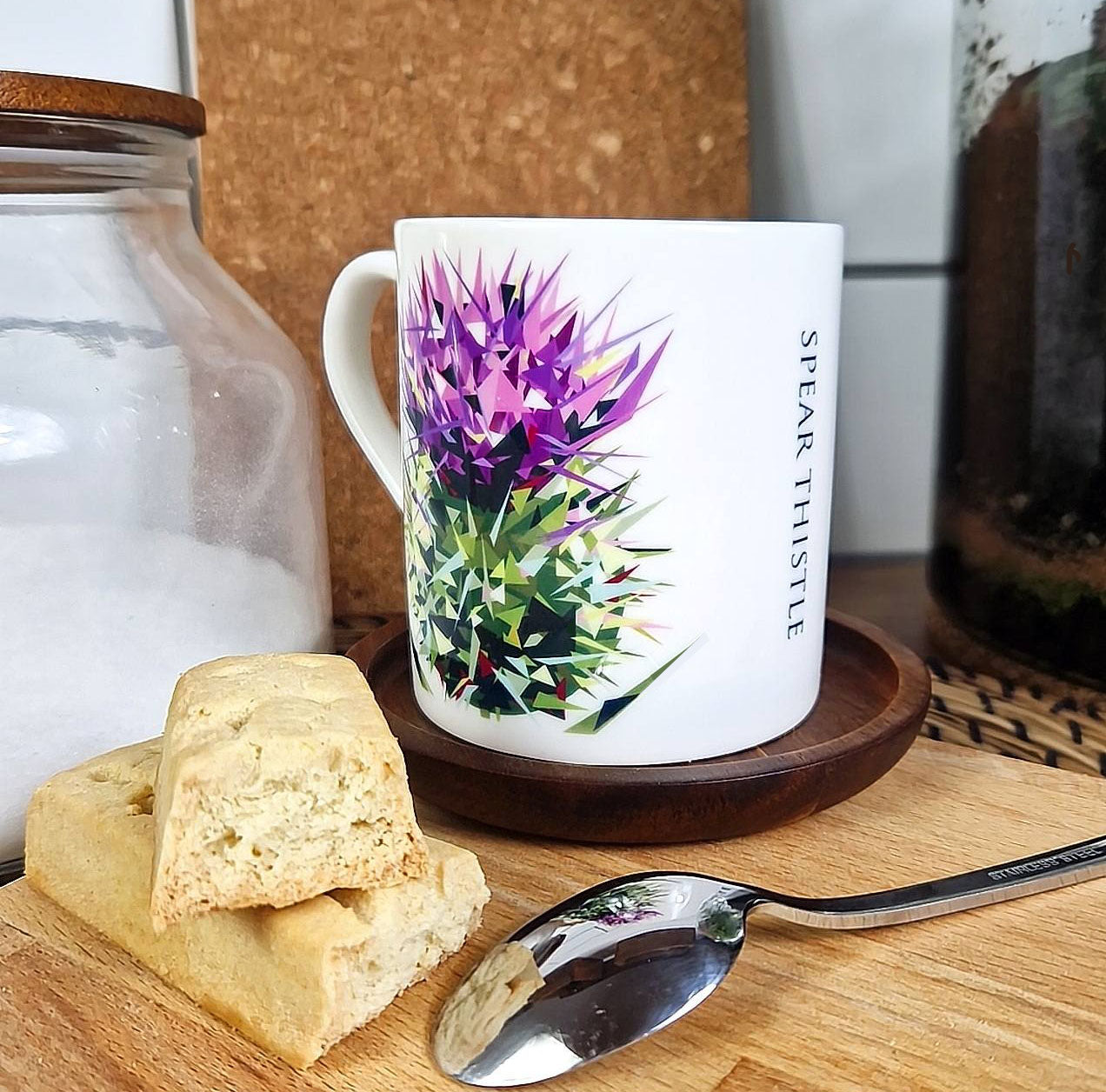 SPEAR THISTLE illustrated mug *NEW